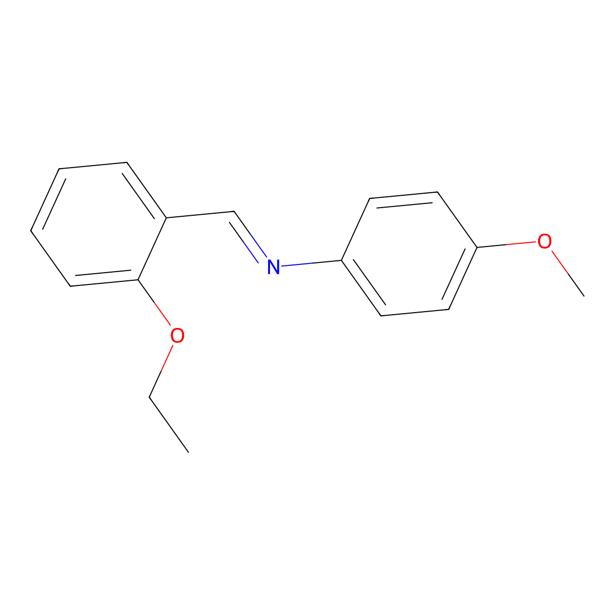 N-(2-ethoxybenzylidene)-4-methoxyaniline molecular structure, CAS 303769-48-4