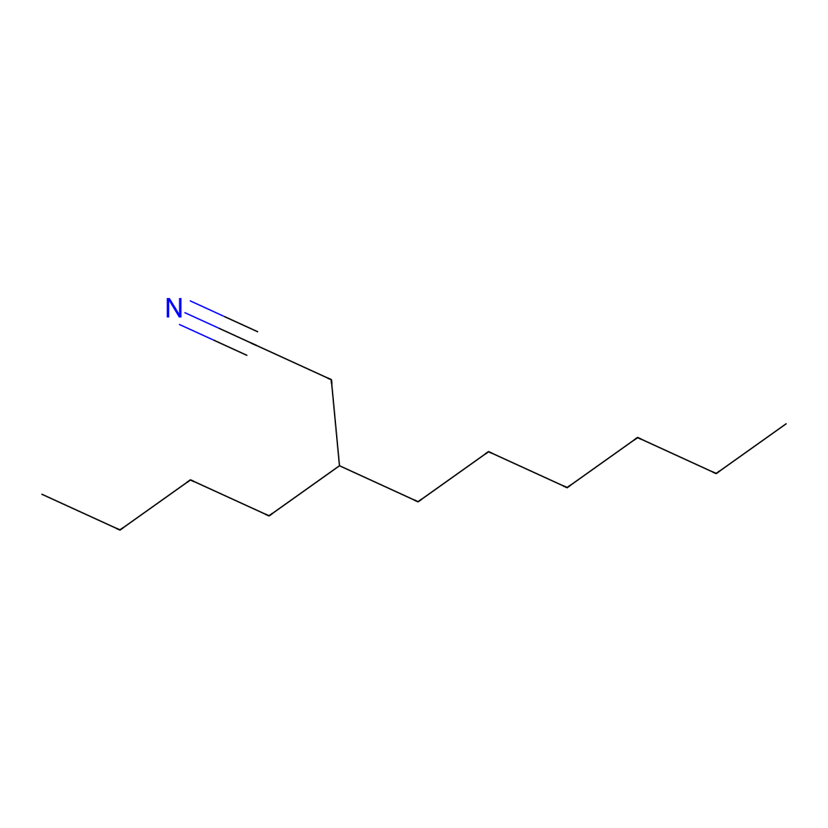 3-Butylnonanenitrile molecular structure, CAS 3037693-22-1