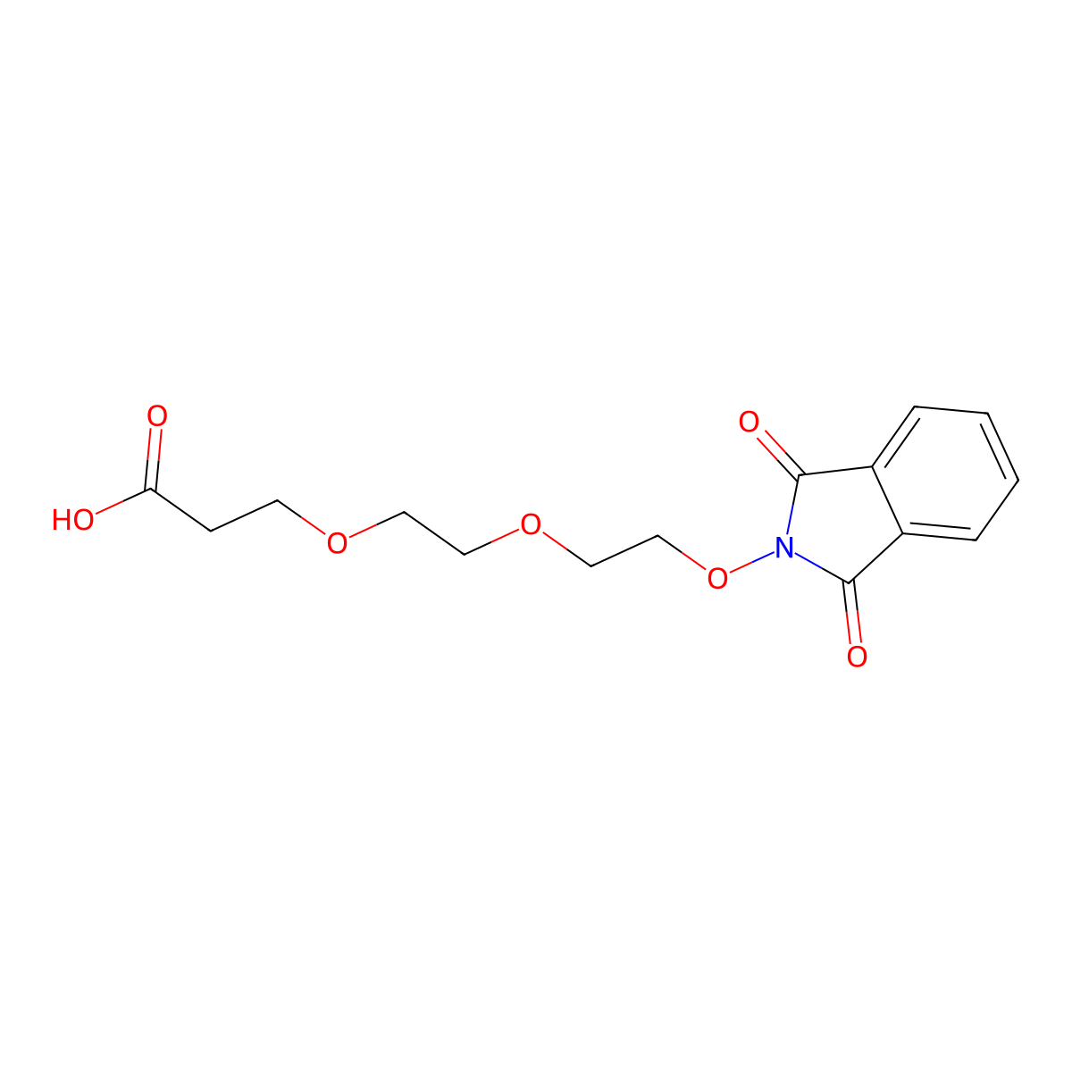 NHPI-PEG2-C2-carboxylic acid molecular structure, CAS 3037695-78-3