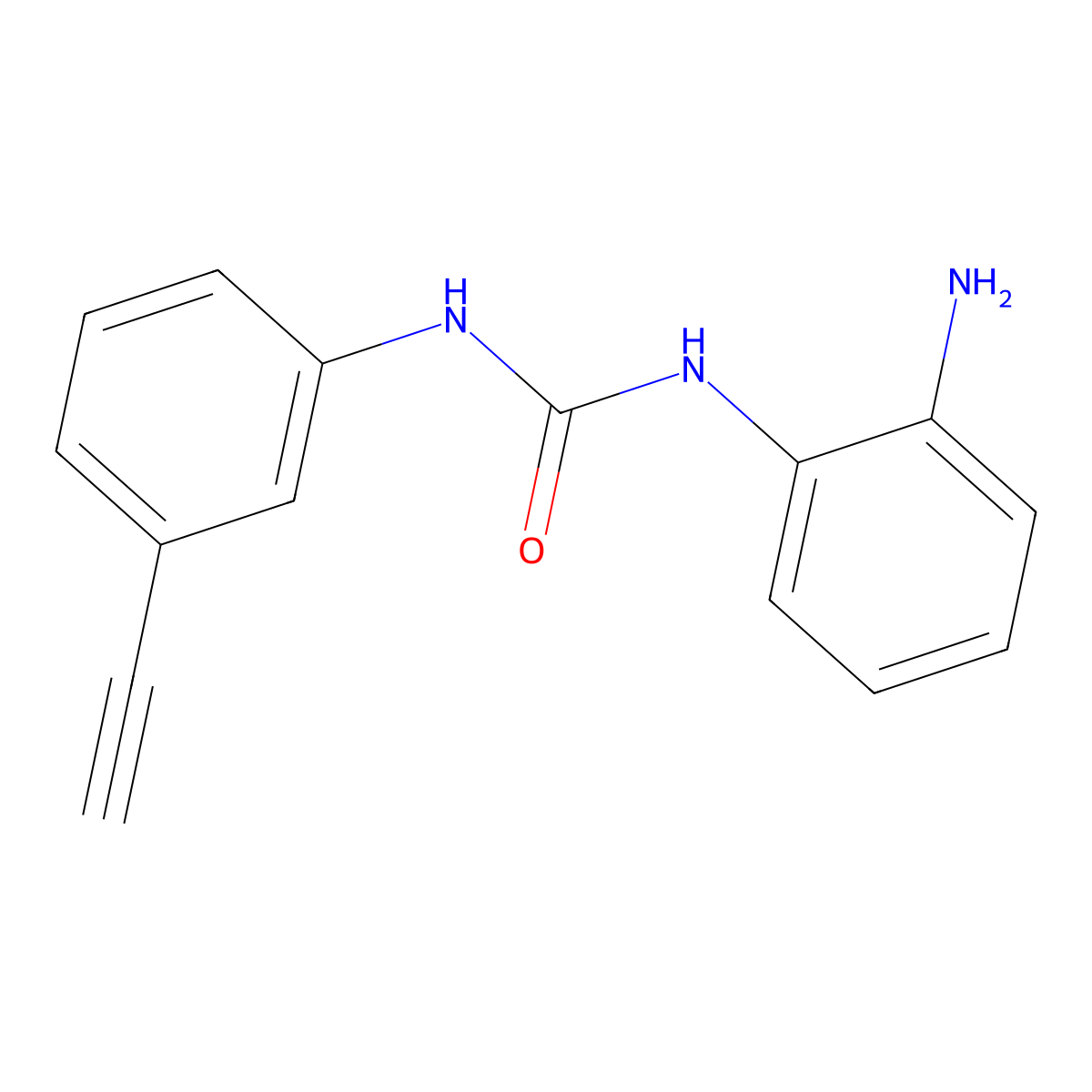 1-(2-Aminophenyl)-3-(3-ethynylphenyl)urea molecular structure, CAS 3037695-85-2