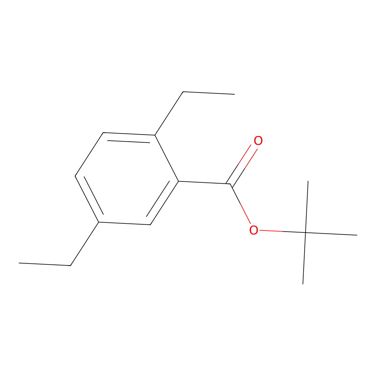 Tert-butyl 2,5-diethylbenzoate molecular structure, CAS 3037696-22-0