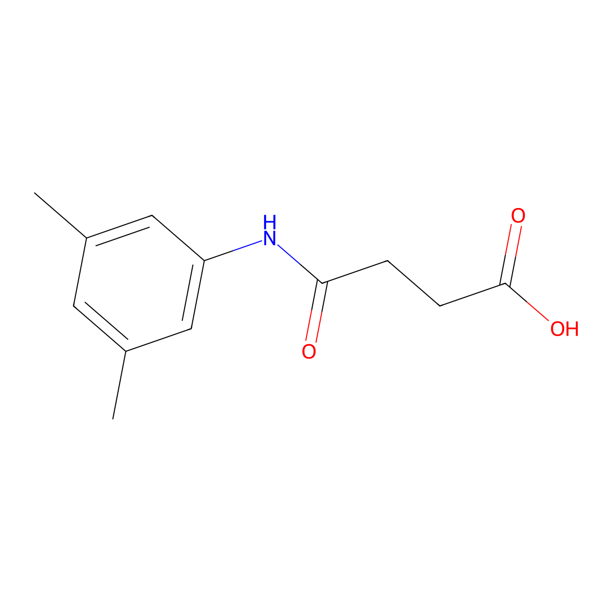 4-((3,5-Dimethylphenyl)amino)-4-oxobutanoic acid molecular structure, CAS 303770-90-3