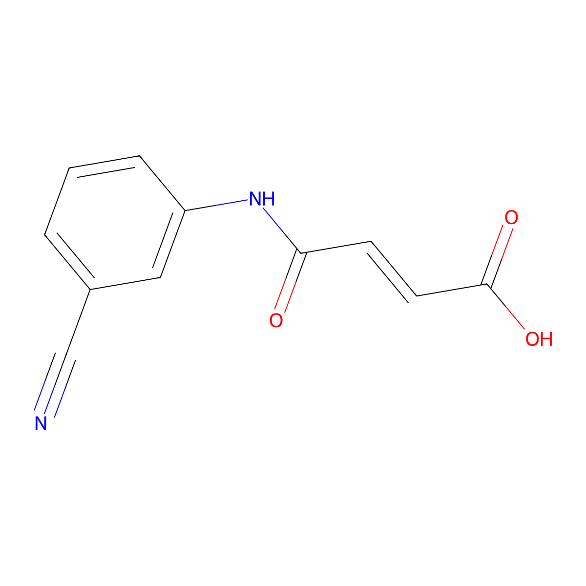 4-(3-Cyanoanilino)-4-oxobut-2-enoic acid molecular structure, CAS 303770-94-7