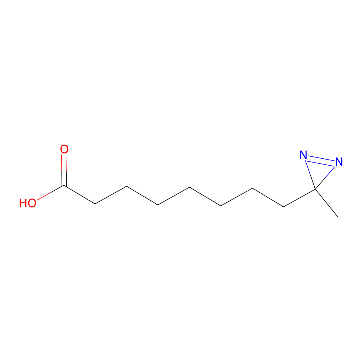 8-(3-Methyl-3H-diazirin-3-YL)octanoic acid molecular structure, CAS 3037704-82-5