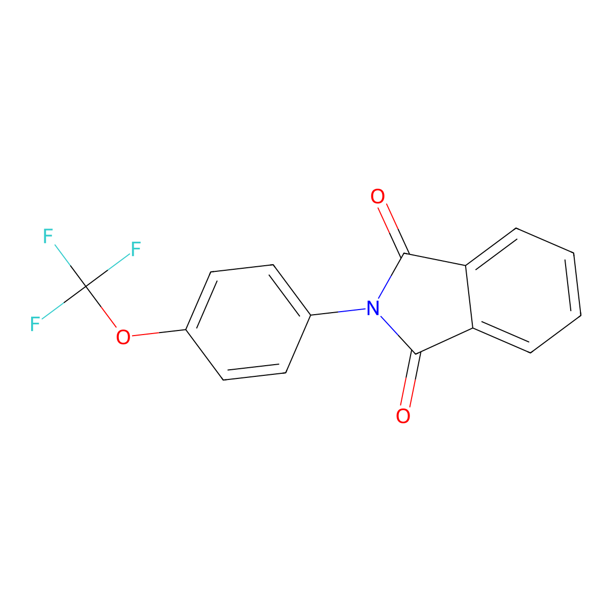 2-[4-(Trifluoromethoxy)phenyl]isoindole-1,3-dione molecular structure, CAS 303771-18-8
