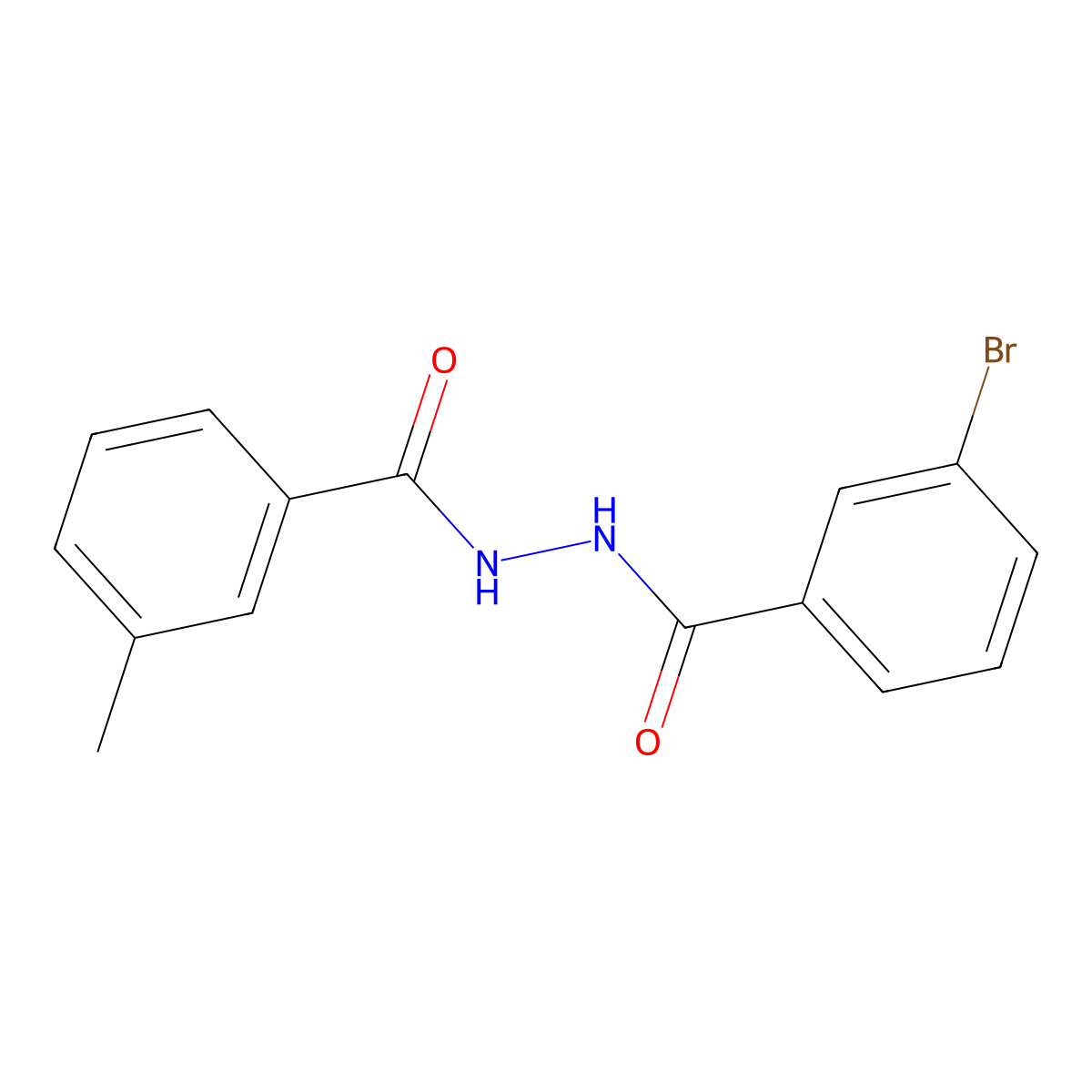 N'-(3-bromobenzoyl)-3-methylbenzohydrazide molecular structure, CAS 303771-21-3