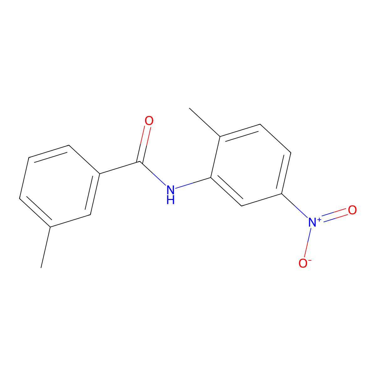 3-methyl-N-(2-methyl-5-nitrophenyl)benzamide molecular structure, CAS 303771-26-8