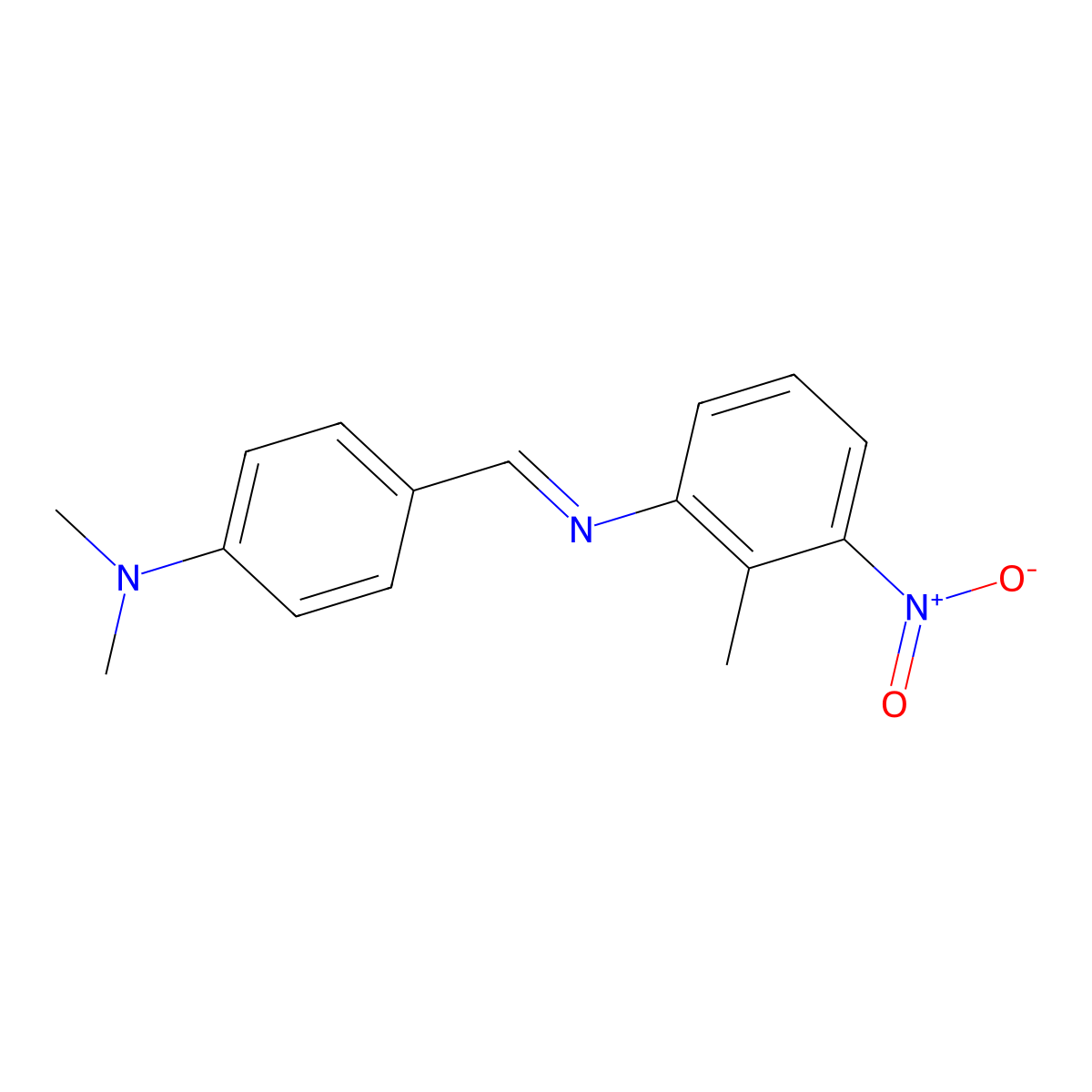 N-{(E)-[4-(dimethylamino)phenyl]methylidene}-2-methyl-3-nitroaniline molecular structure, CAS 303771-63-3