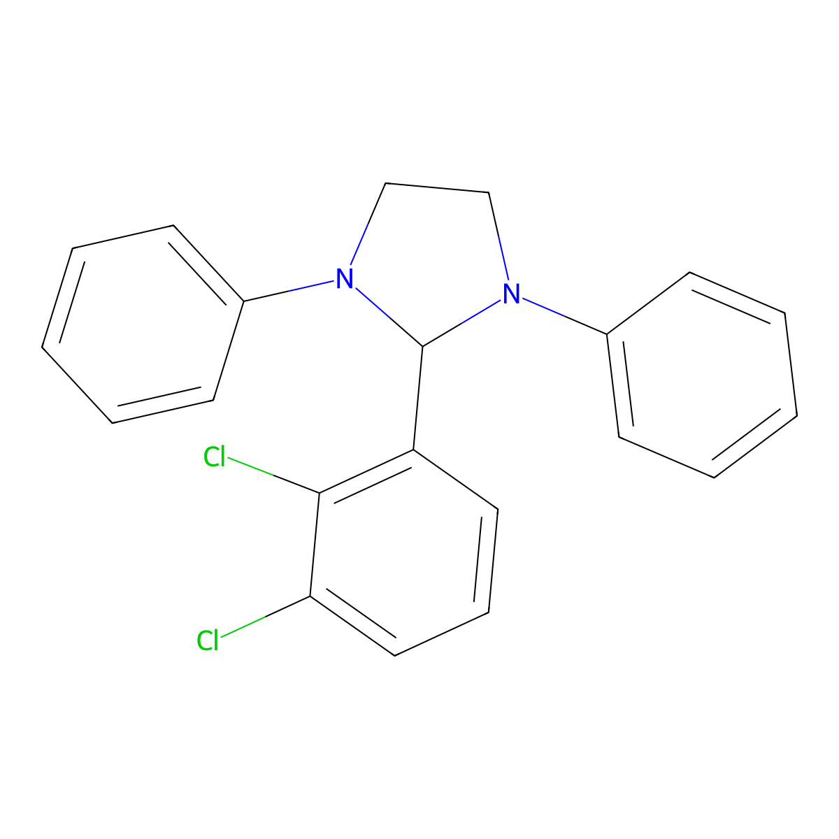 2-(2,3-Dichlorophenyl)-1,3-diphenylimidazolidine molecular structure, CAS 303772-03-4