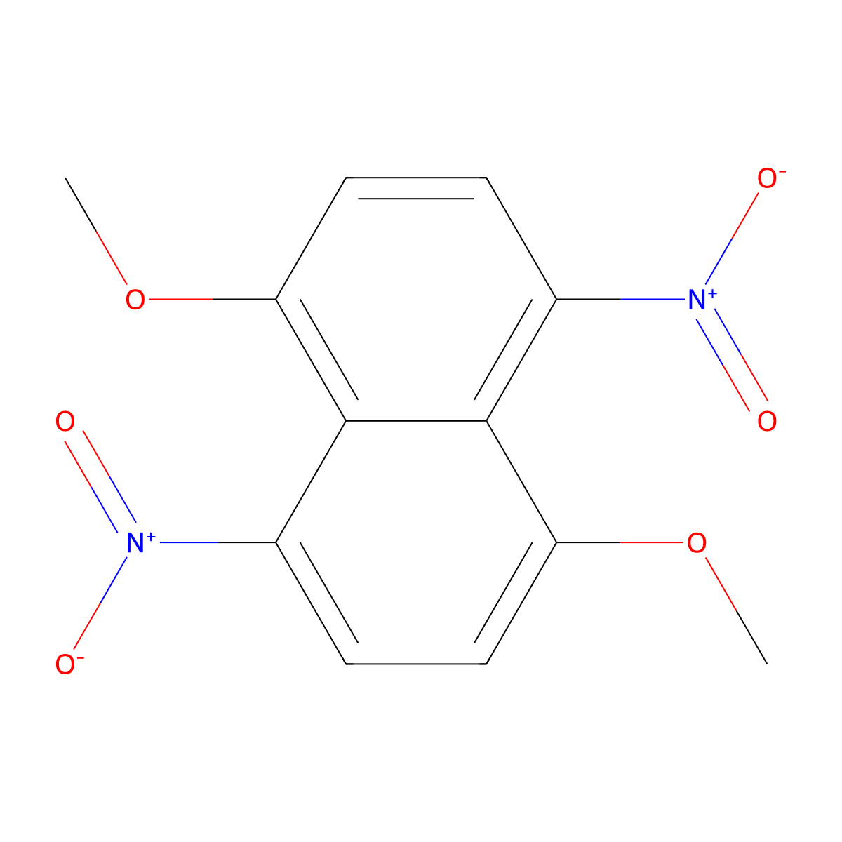 1,5-Dimethoxy-4,8-dinitronaphthalene molecular structure, CAS 303777-47-1