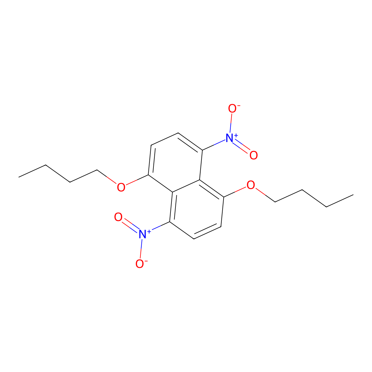 1,5-Dibutoxy-4,8-dinitronaphthalene molecular structure, CAS 303777-49-3