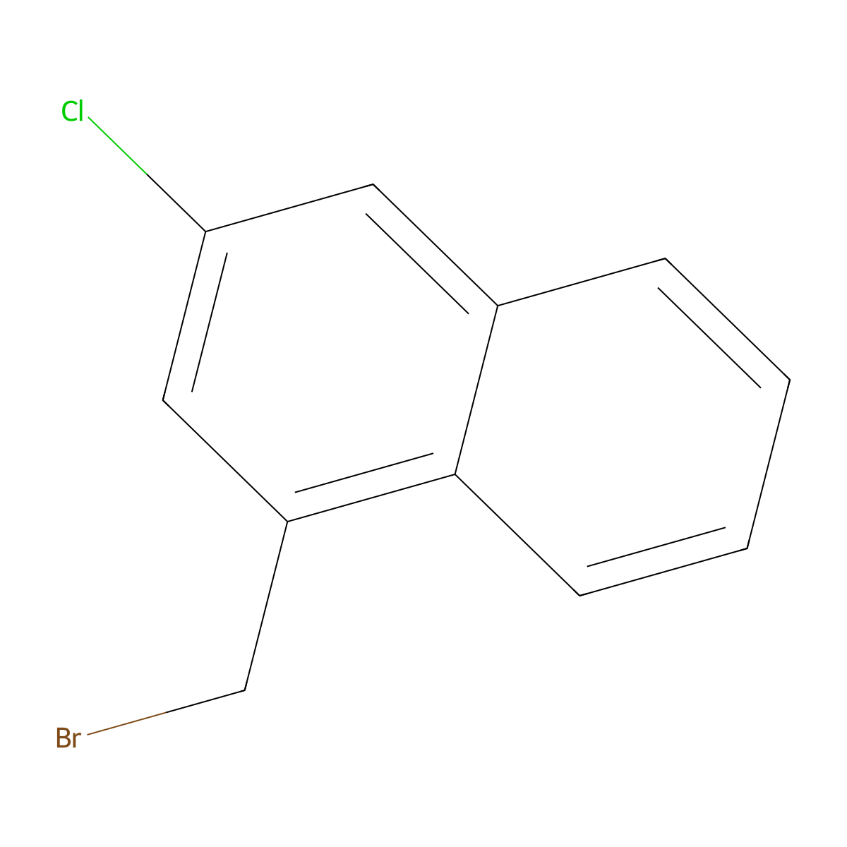 1-(Bromomethyl)-3-chloronaphthalene molecular structure, CAS 303779-69-3