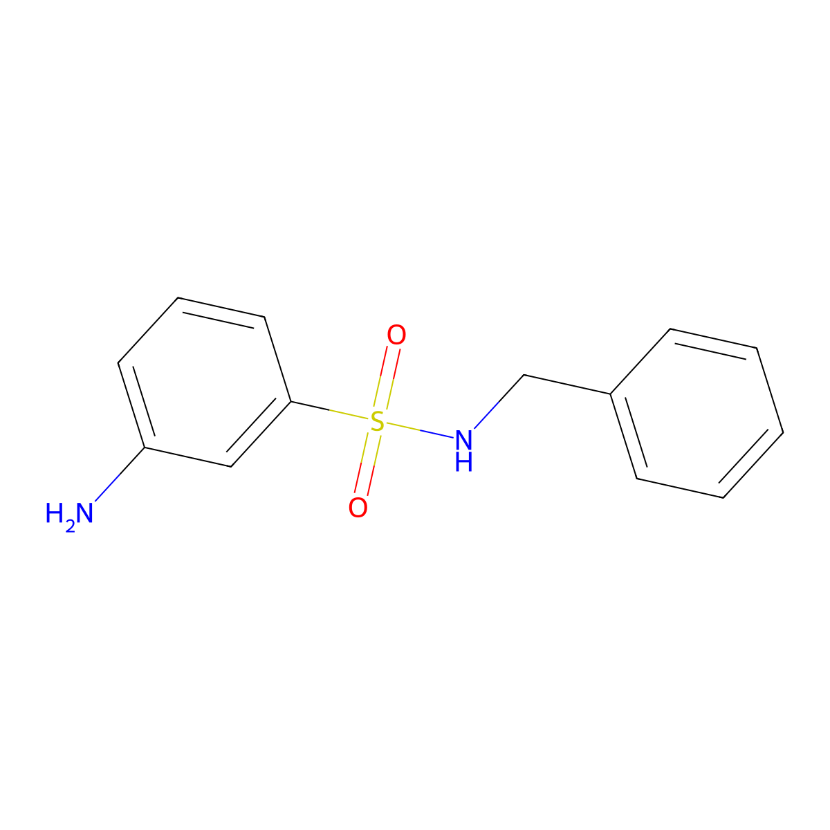 3-Amino-N-benzylbenzenesulphonamide molecular structure, CAS 303780-52-1