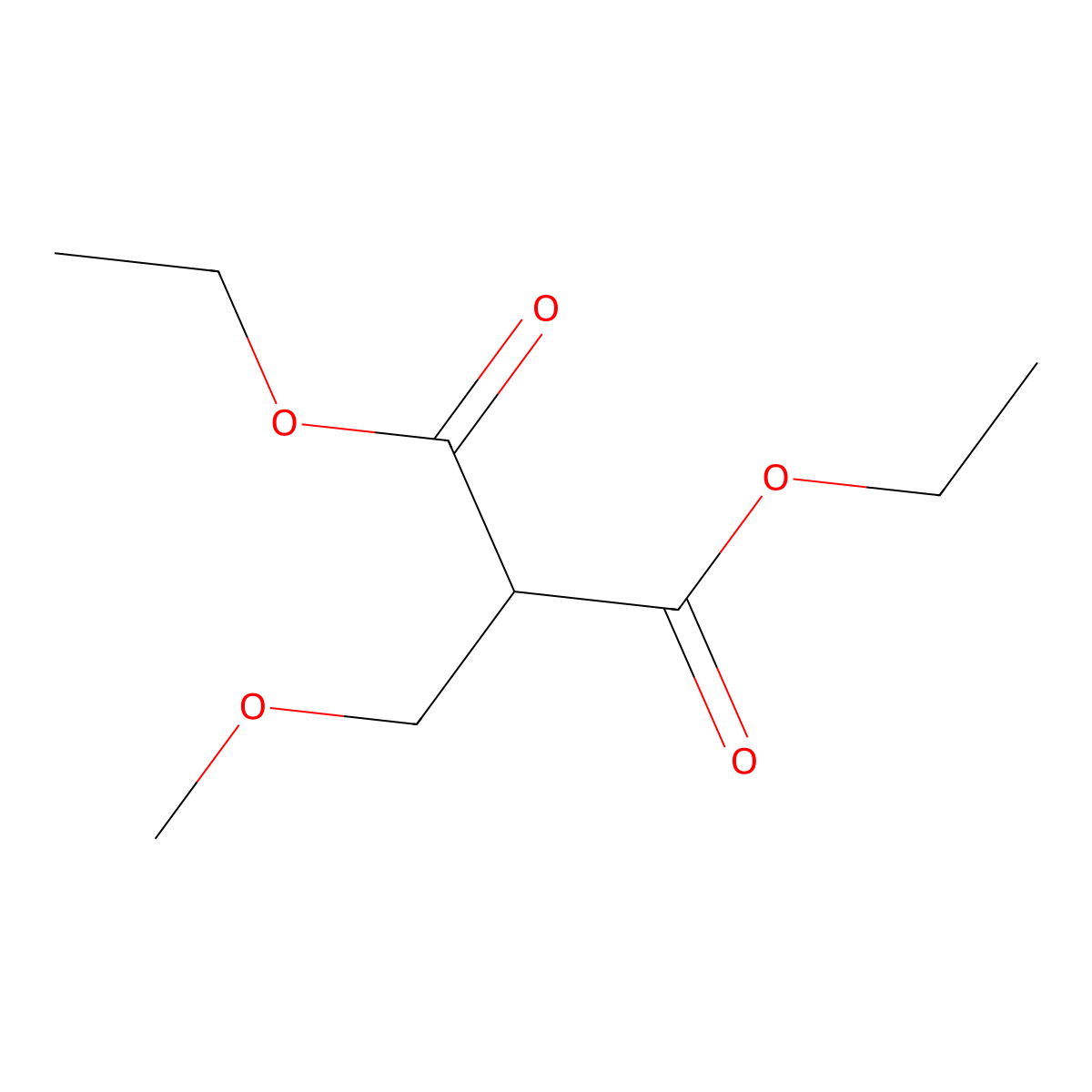 Diethyl 2-(methoxymethyl)malonate molecular structure, CAS 30379-04-5