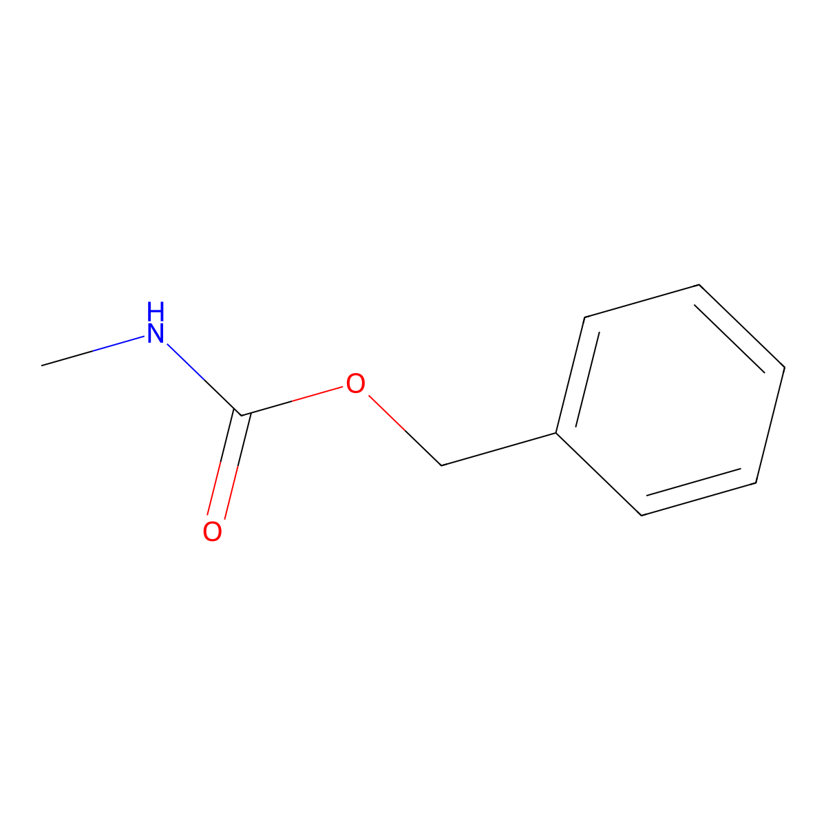 benzyl N-methylcarbamate molecular structure, CAS 30379-59-0