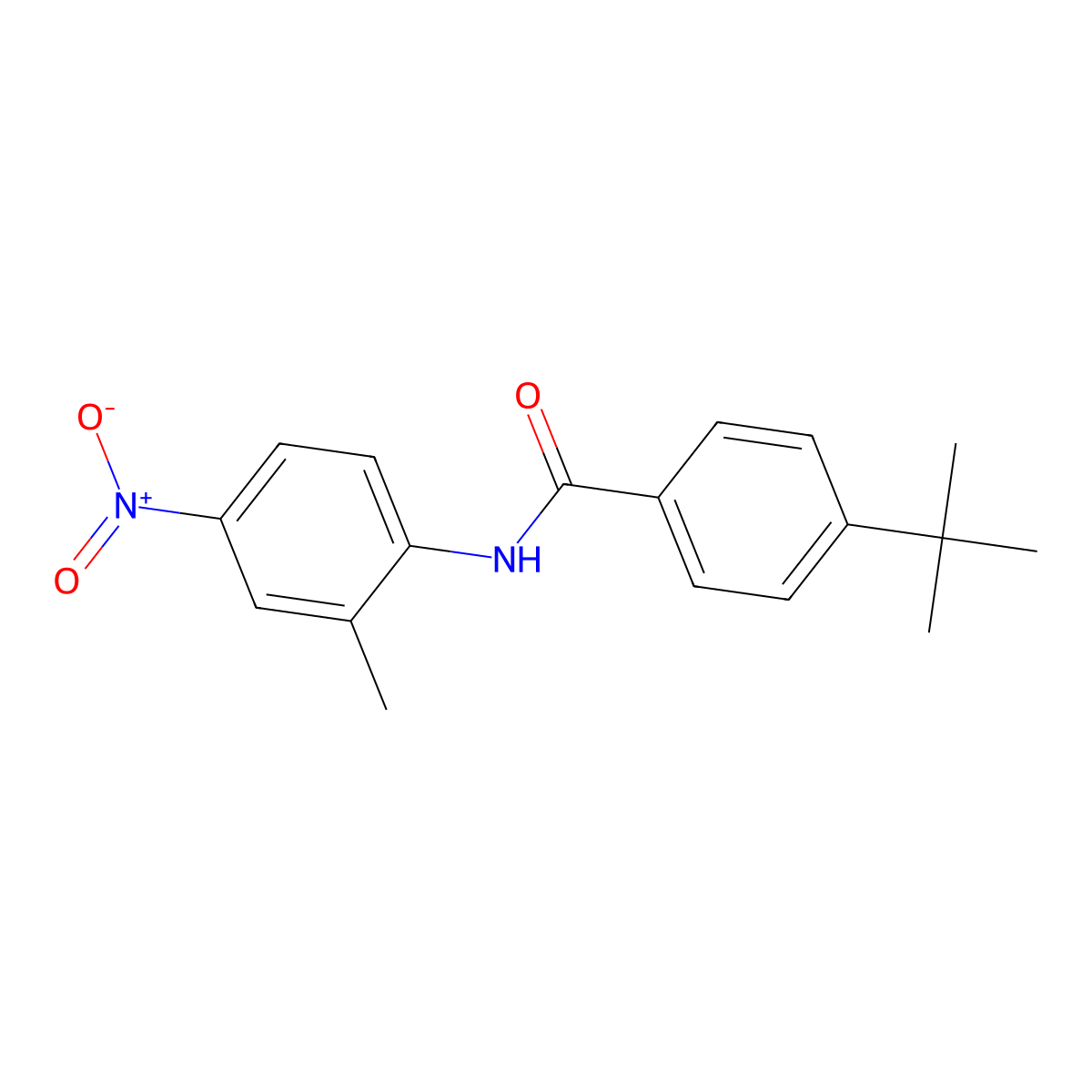 4-tert-butyl-N-(2-methyl-4-nitrophenyl)benzamide molecular structure, CAS 303790-71-8