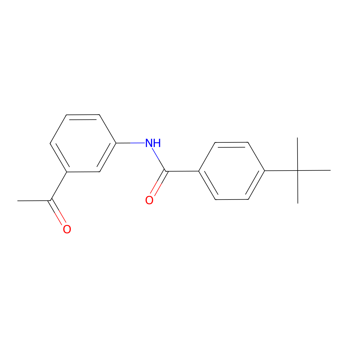 N-(3-acetylphenyl)-4-tert-butylbenzamide molecular structure, CAS 303790-74-1