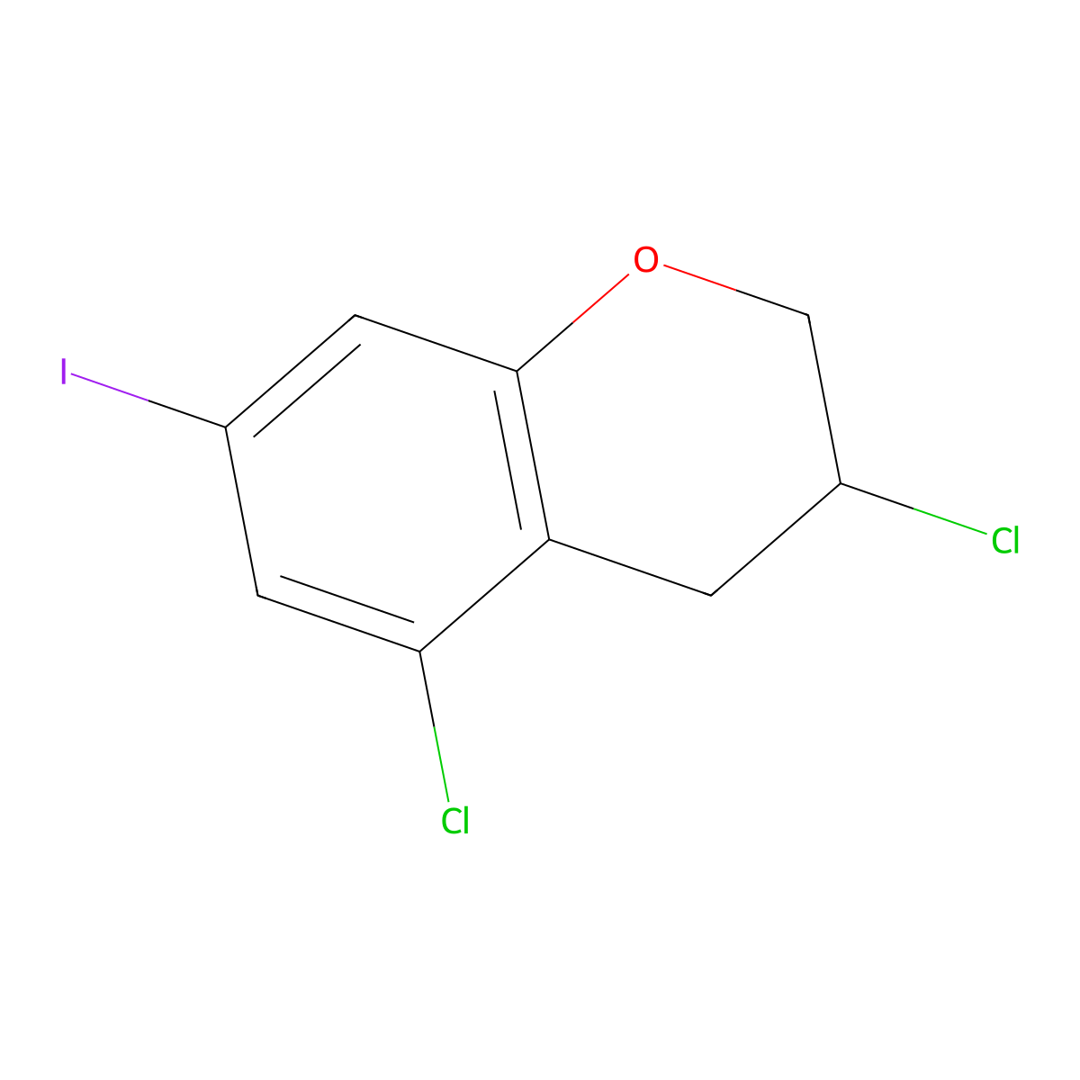 3,5-Dichloro-7-iodochromane molecular structure, CAS 303791-46-0