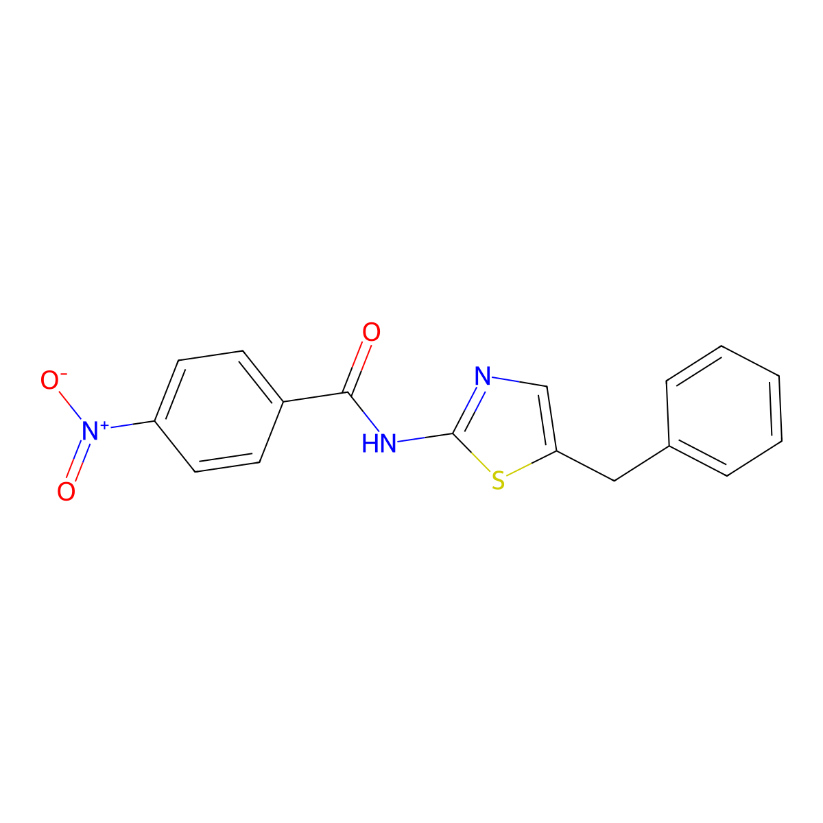 N-(5-benzyl-1,3-thiazol-2-yl)-4-nitrobenzamide molecular structure, CAS 303791-89-1