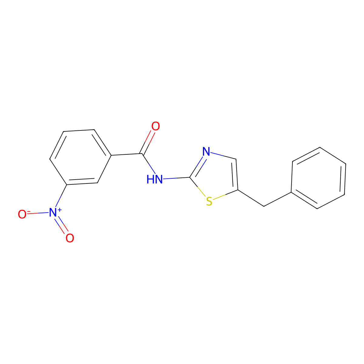 N-(5-benzyl-1,3-thiazol-2-yl)-3-nitrobenzamide molecular structure, CAS 303791-90-4