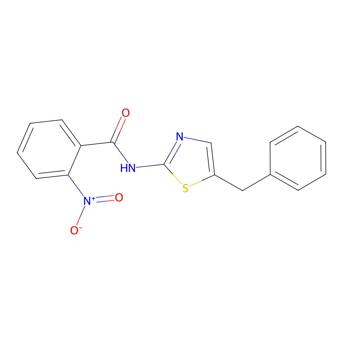 N-(5-benzyl-1,3-thiazol-2-yl)-2-nitrobenzamide molecular structure, CAS 303791-91-5