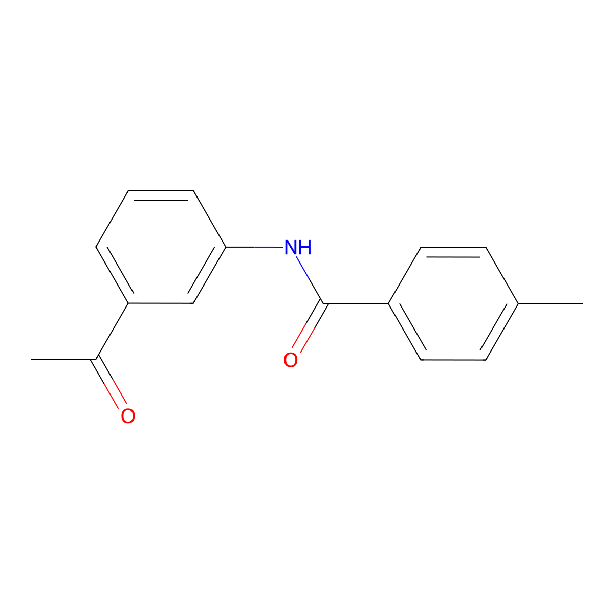 N-(3-acetylphenyl)-4-methylbenzamide molecular structure, CAS 303793-18-2