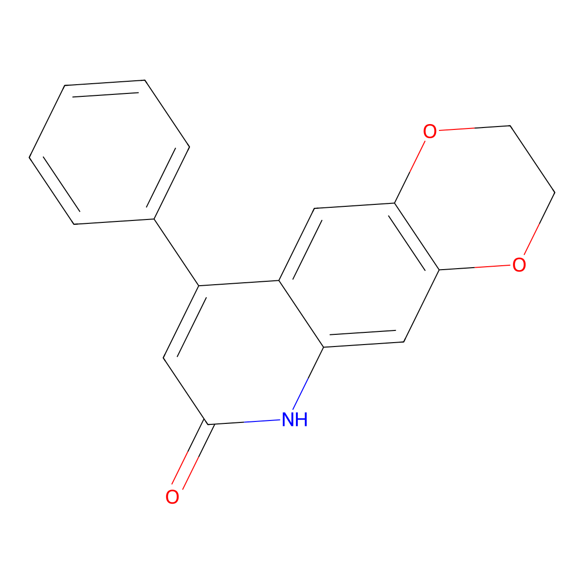 9-phenyl-2H,3H-[1,4]dioxino[2,3-g]quinolin-7-ol molecular structure, CAS 303794-09-4