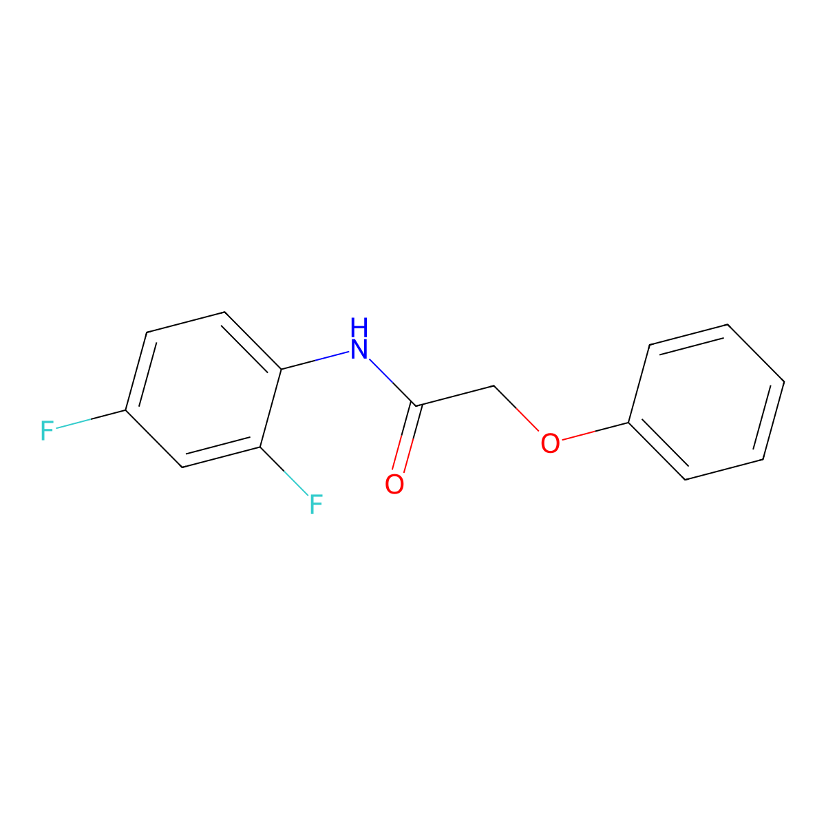 N-(2,4-difluorophenyl)-2-phenoxyacetamide molecular structure, CAS 303794-31-2