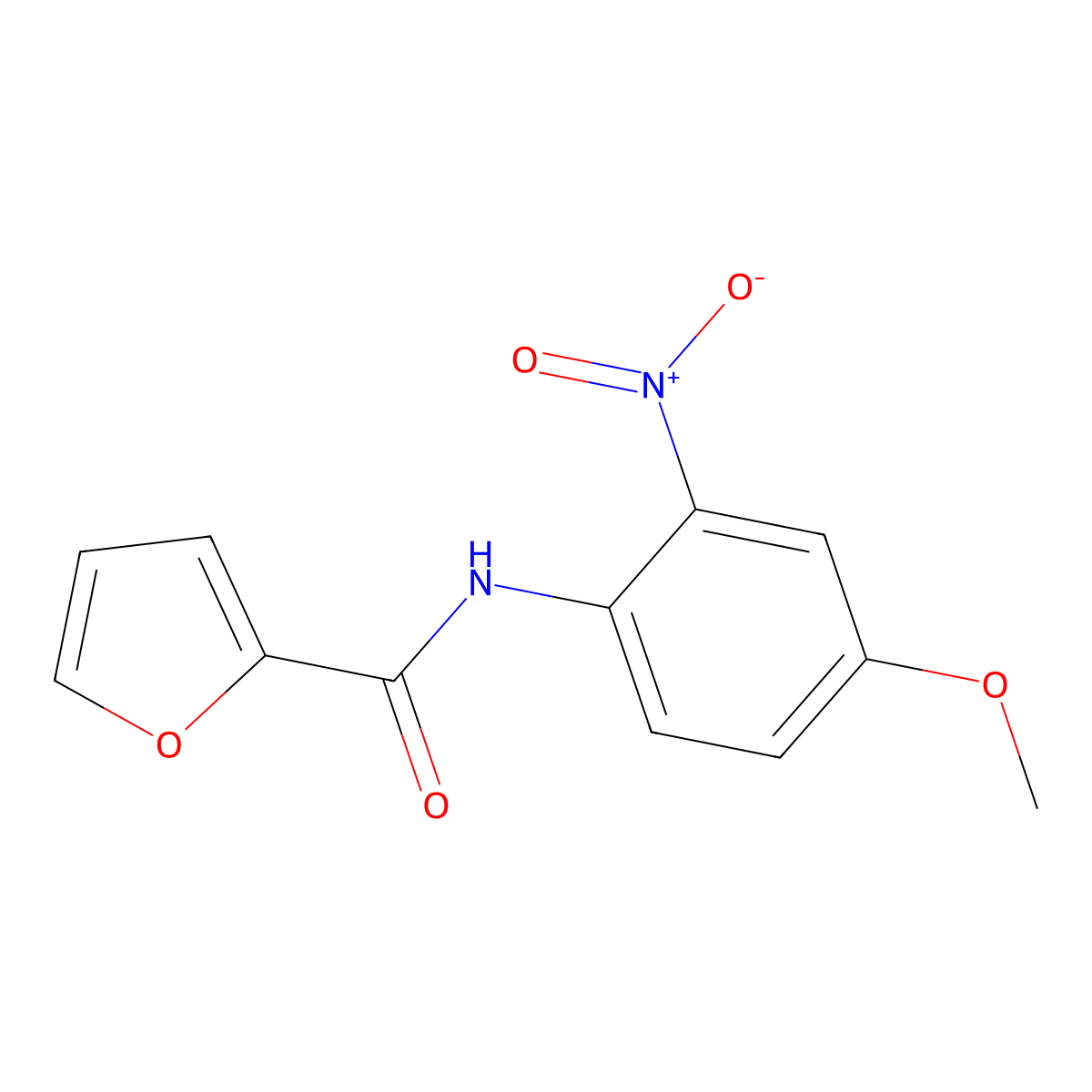 N-(4-methoxy-2-nitrophenyl)furan-2-carboxamide molecular structure, CAS 303794-40-3