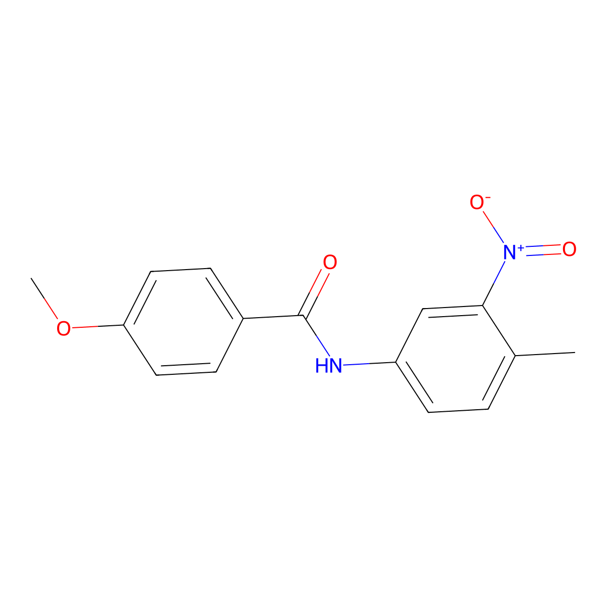 4-methoxy-N-(4-methyl-3-nitrophenyl)benzamide molecular structure, CAS 303794-49-2