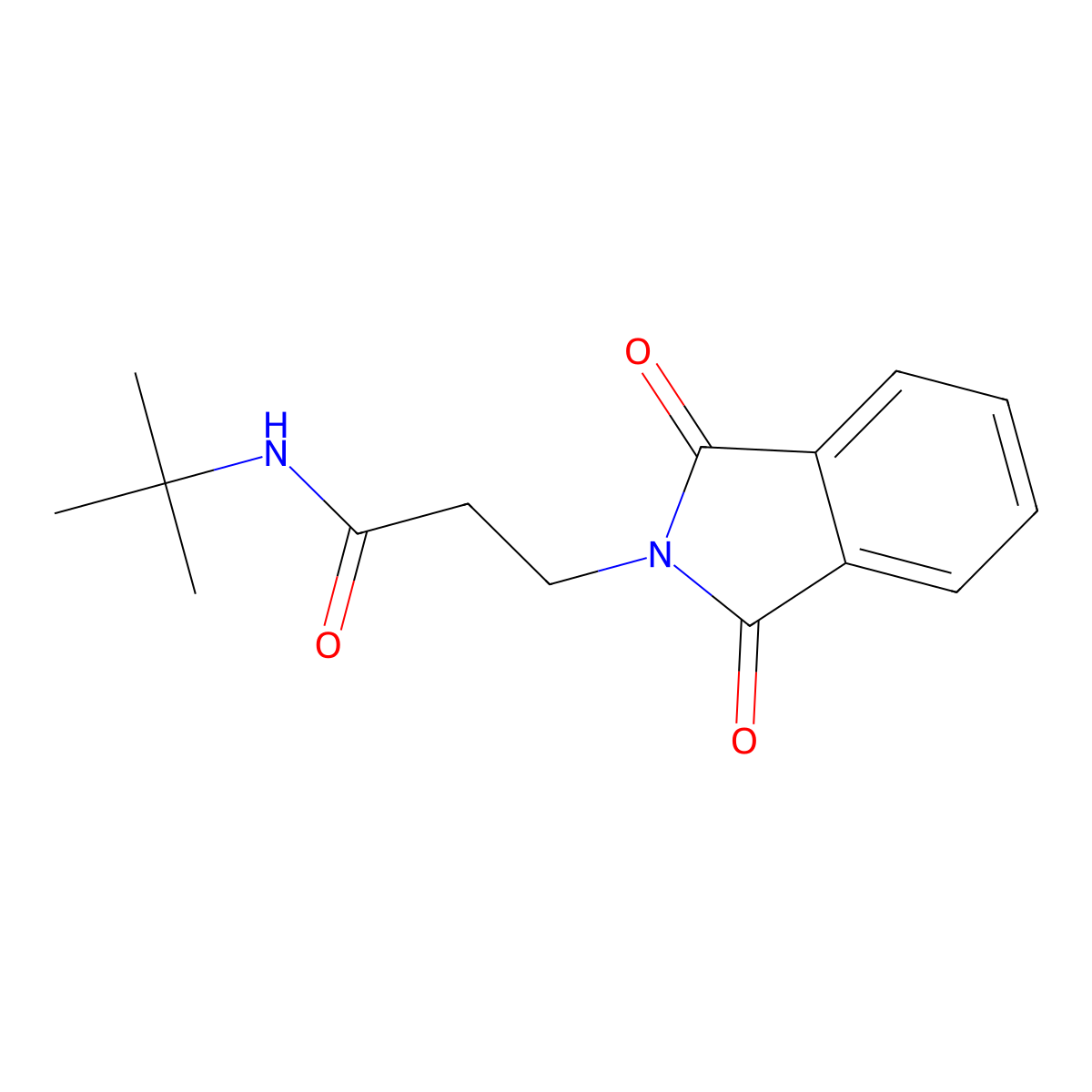 N-tert-Butyl-3-(1,3-dioxo-1,3-dihydro-isoindol-2-yl)-propionamide molecular structure, CAS 303794-54-9