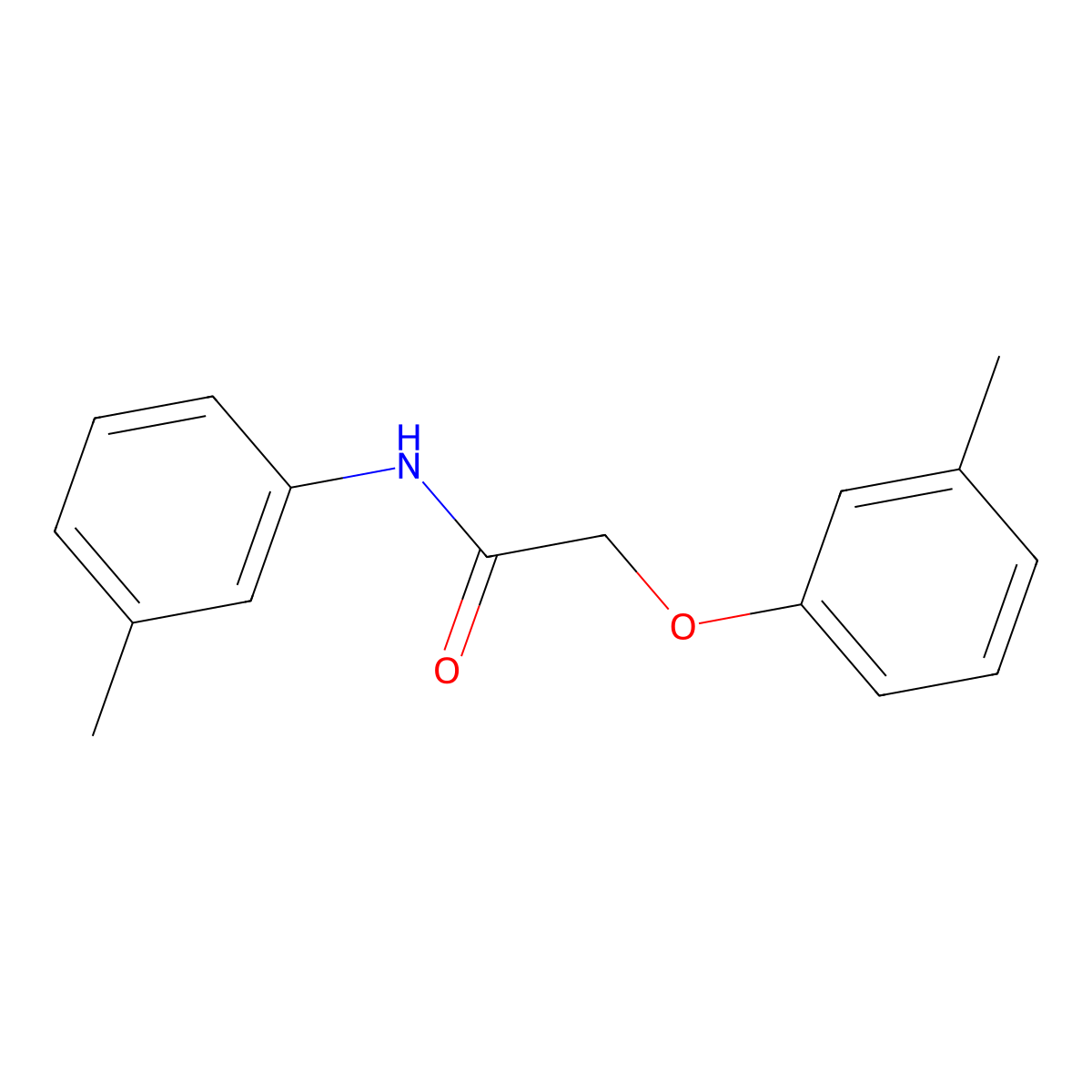 2-(3-methylphenoxy)-N-(3-methylphenyl)acetamide molecular structure, CAS 303794-69-6