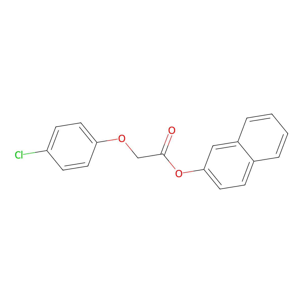 2-Naphthyl (4-chlorophenoxy)acetate molecular structure, CAS 303794-73-2