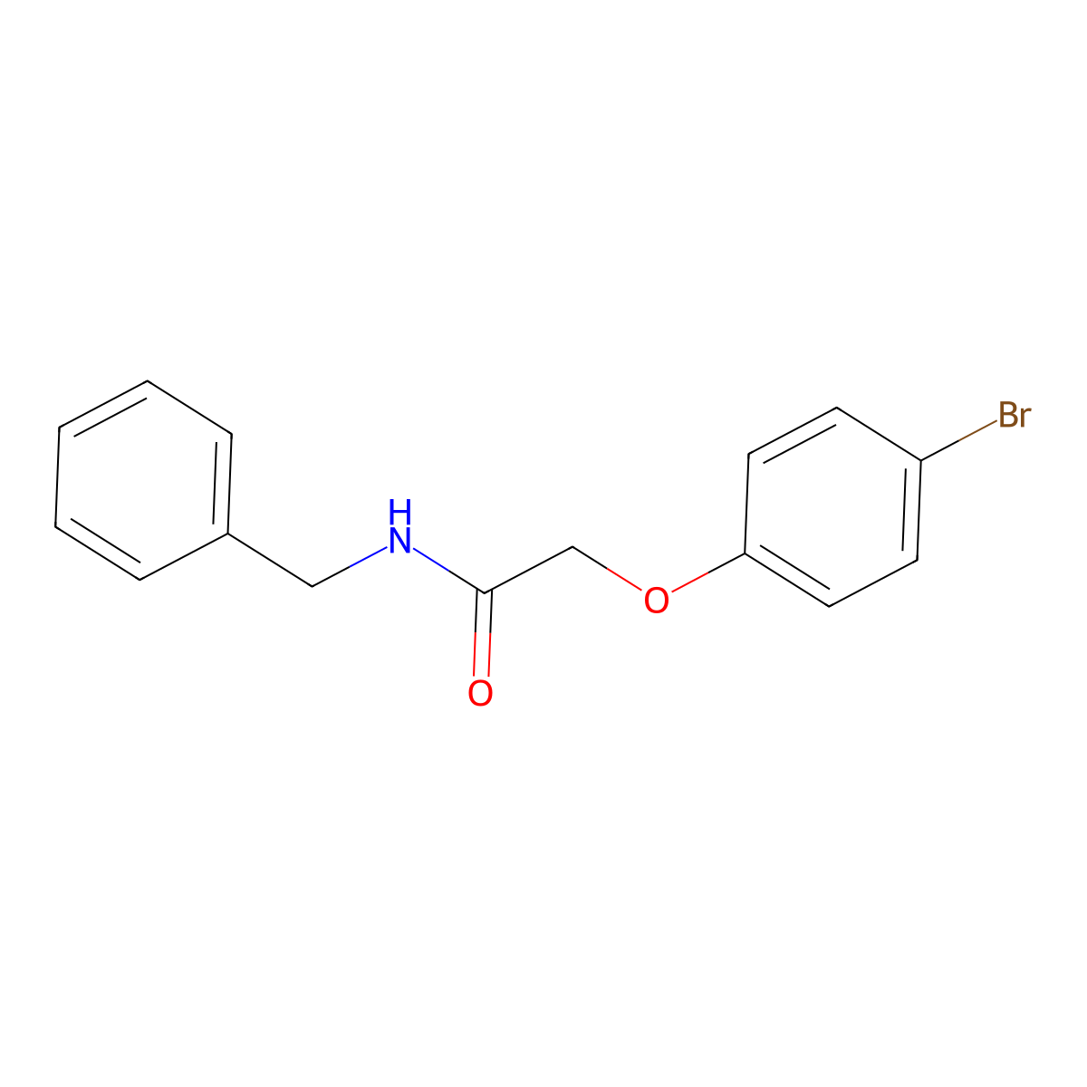 N-benzyl-2-(4-bromophenoxy)acetamide molecular structure, CAS 303794-74-3