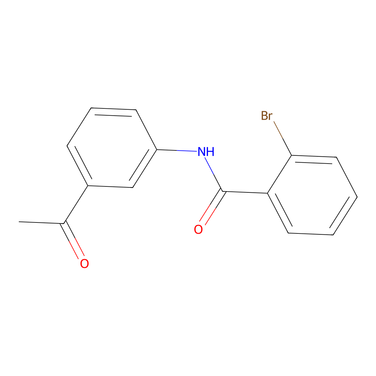 N-(3-acetylphenyl)-2-bromobenzamide molecular structure, CAS 303794-78-7