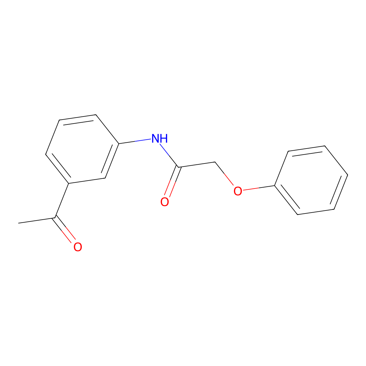 N-(3-acetylphenyl)-2-phenoxyacetamide molecular structure, CAS 303794-79-8