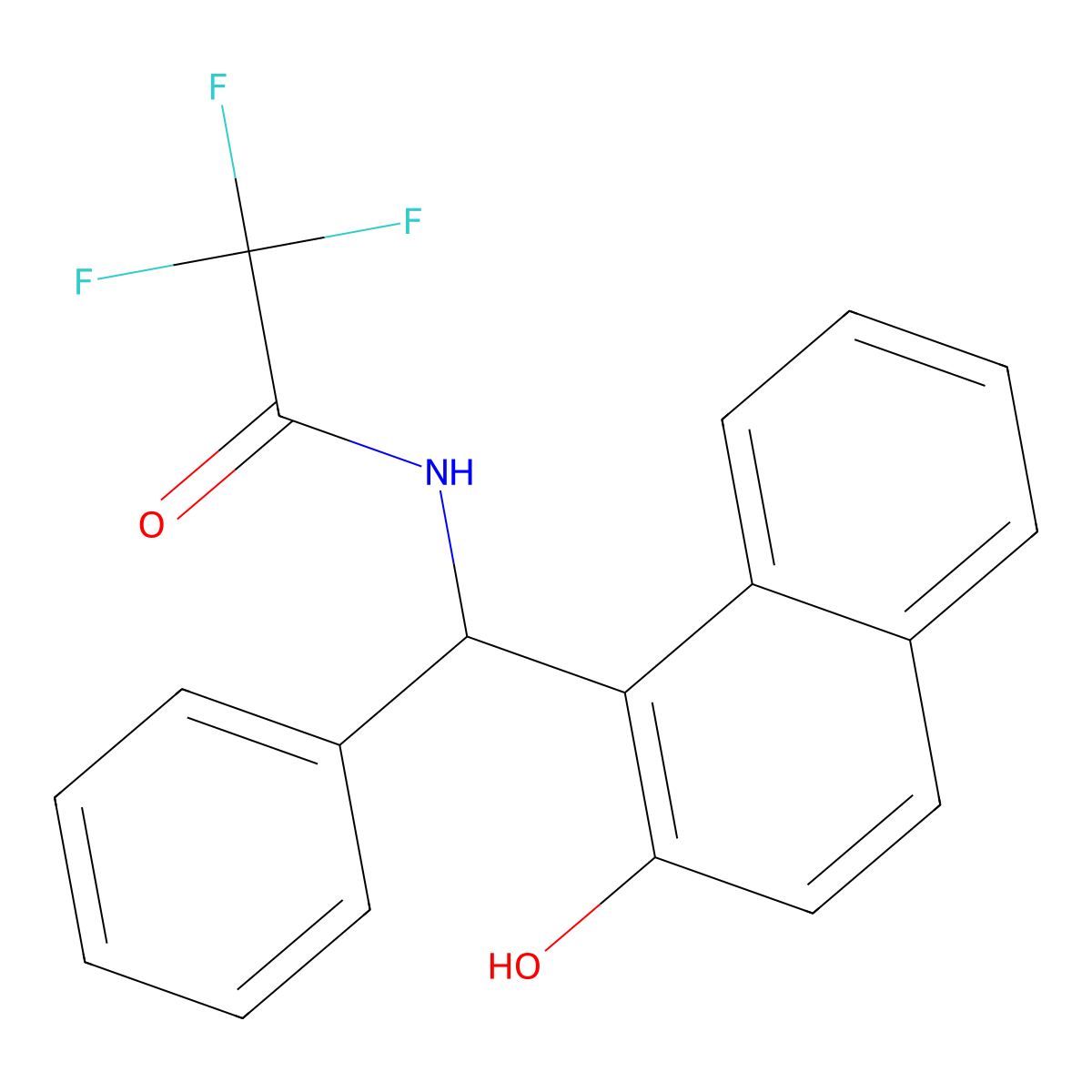 2,2,2-trifluoro-N-[(2-hydroxynaphthalen-1-yl)(phenyl)methyl]acetamide molecular structure, CAS 303794-87-8
