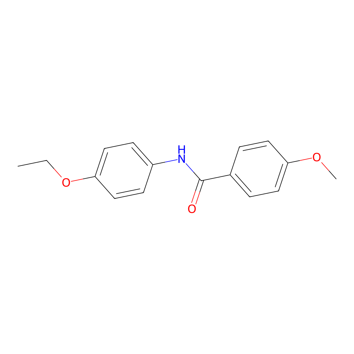 N-(4-Ethoxyphenyl)-4-methoxybenzamide molecular structure, CAS 303795-57-5
