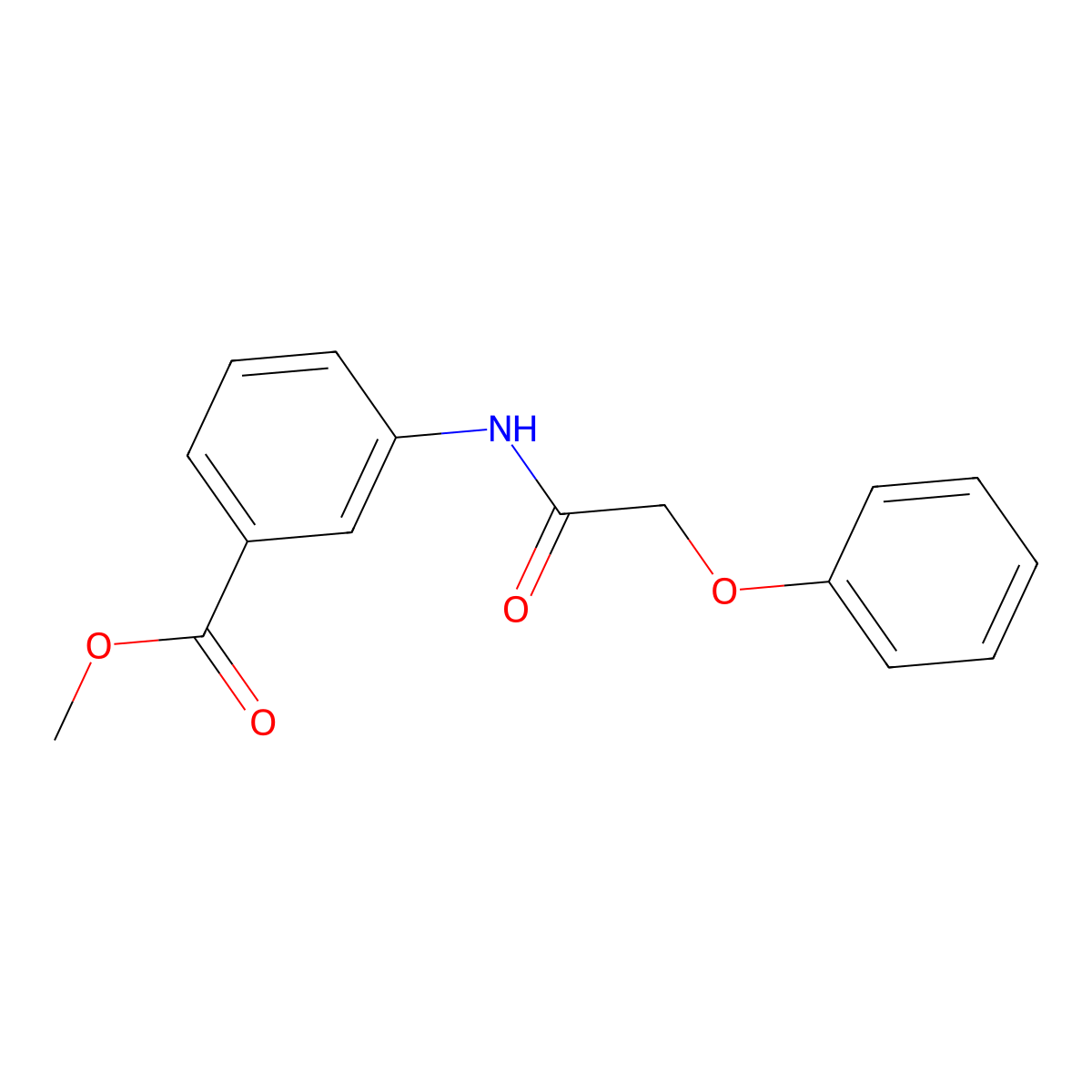 Methyl 3-[(phenoxyacetyl)amino]benzoate molecular structure, CAS 303795-84-8