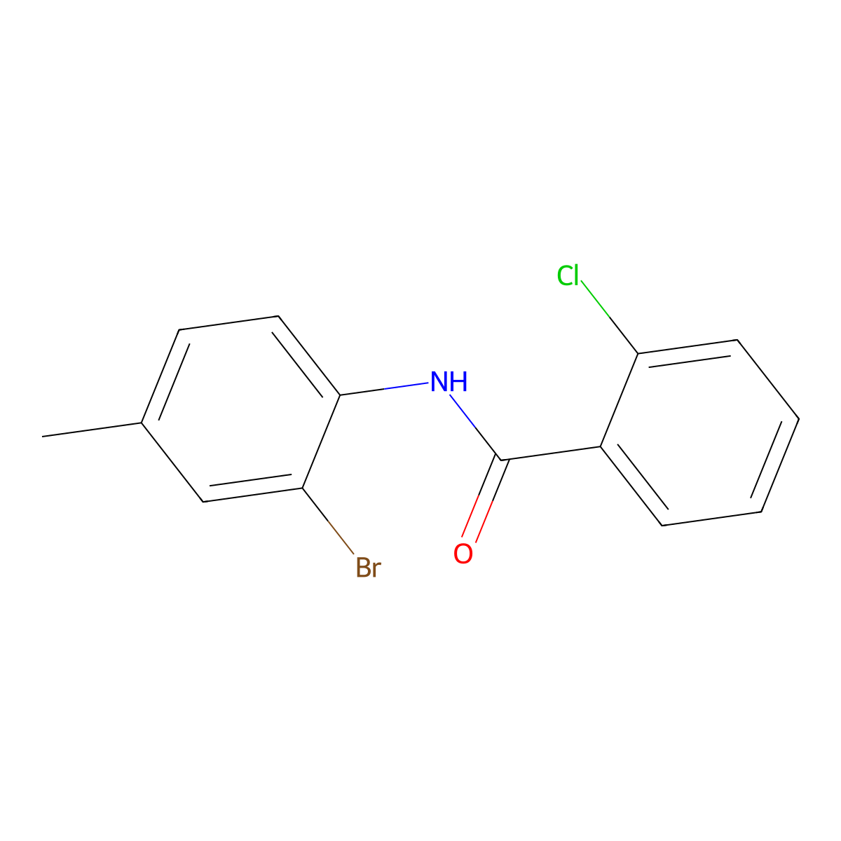 N-(2-bromo-4-methylphenyl)-2-chlorobenzamide molecular structure, CAS 303795-95-1