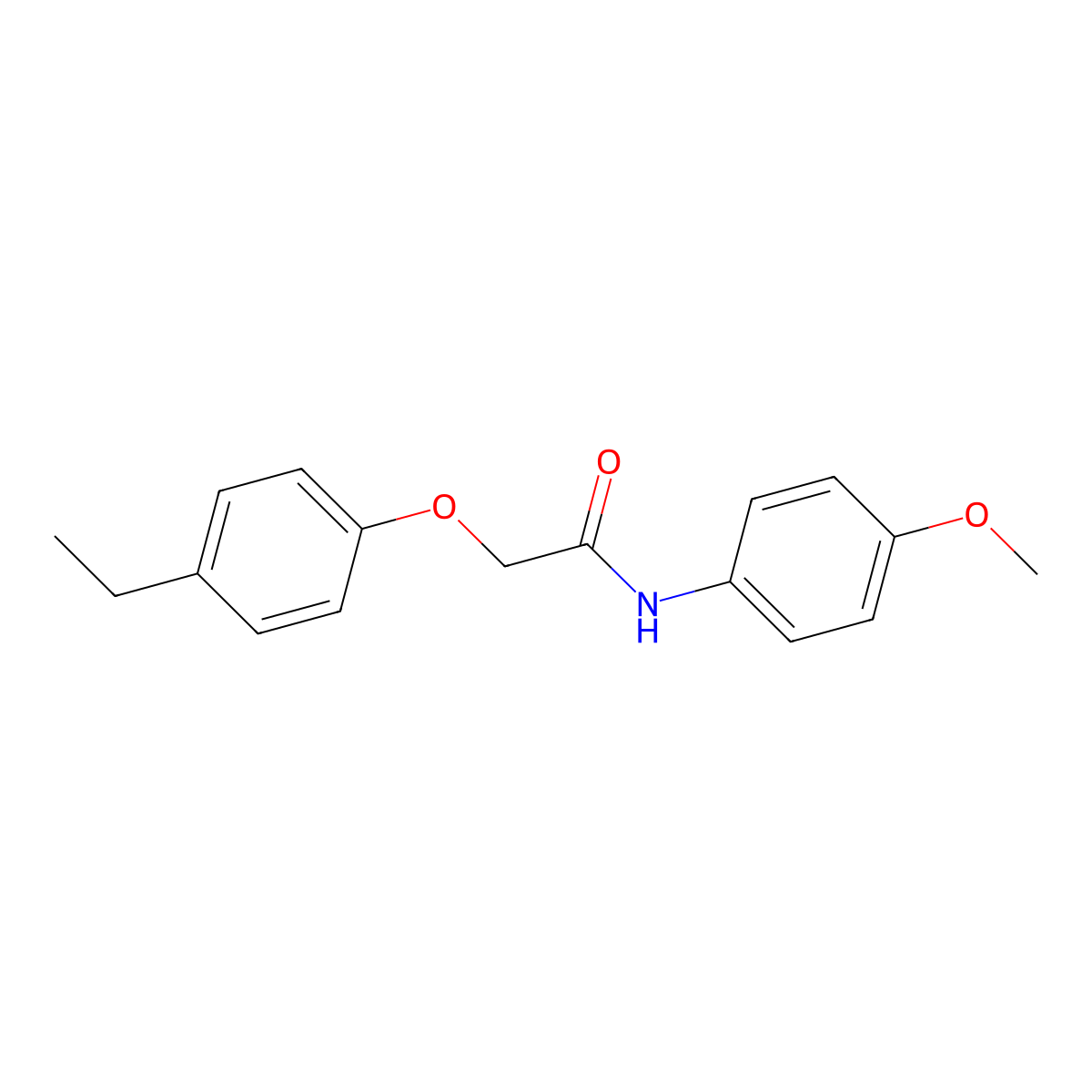 2-(4-ethylphenoxy)-N-(4-methoxyphenyl)acetamide molecular structure, CAS 303796-41-0