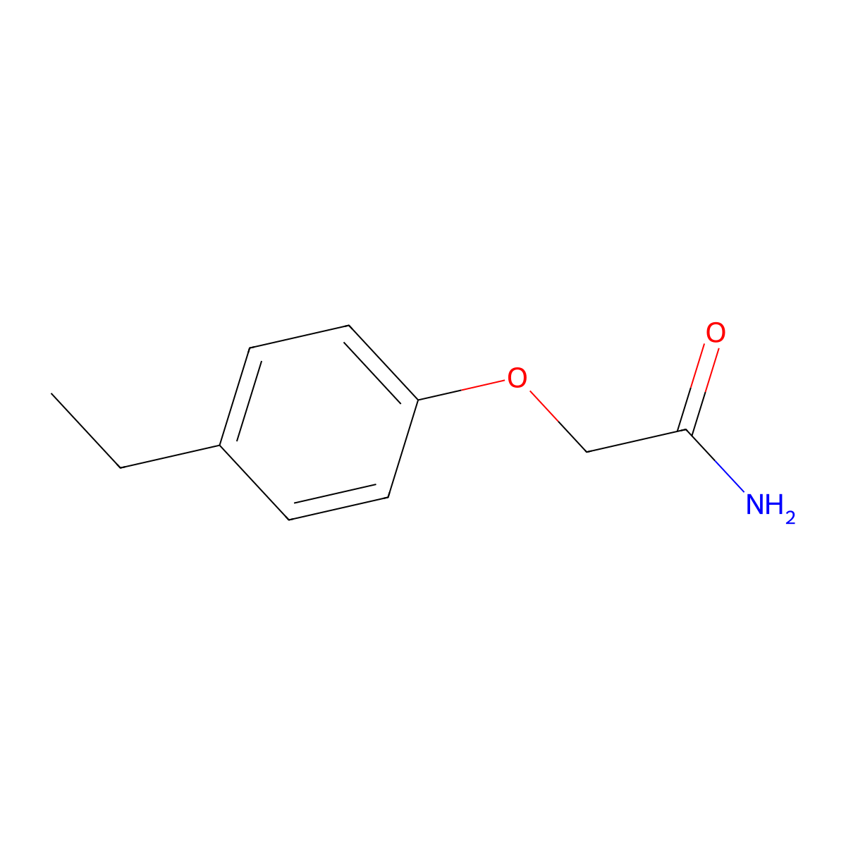 2-(4-Ethylphenoxy)acetamide molecular structure, CAS 303796-43-2