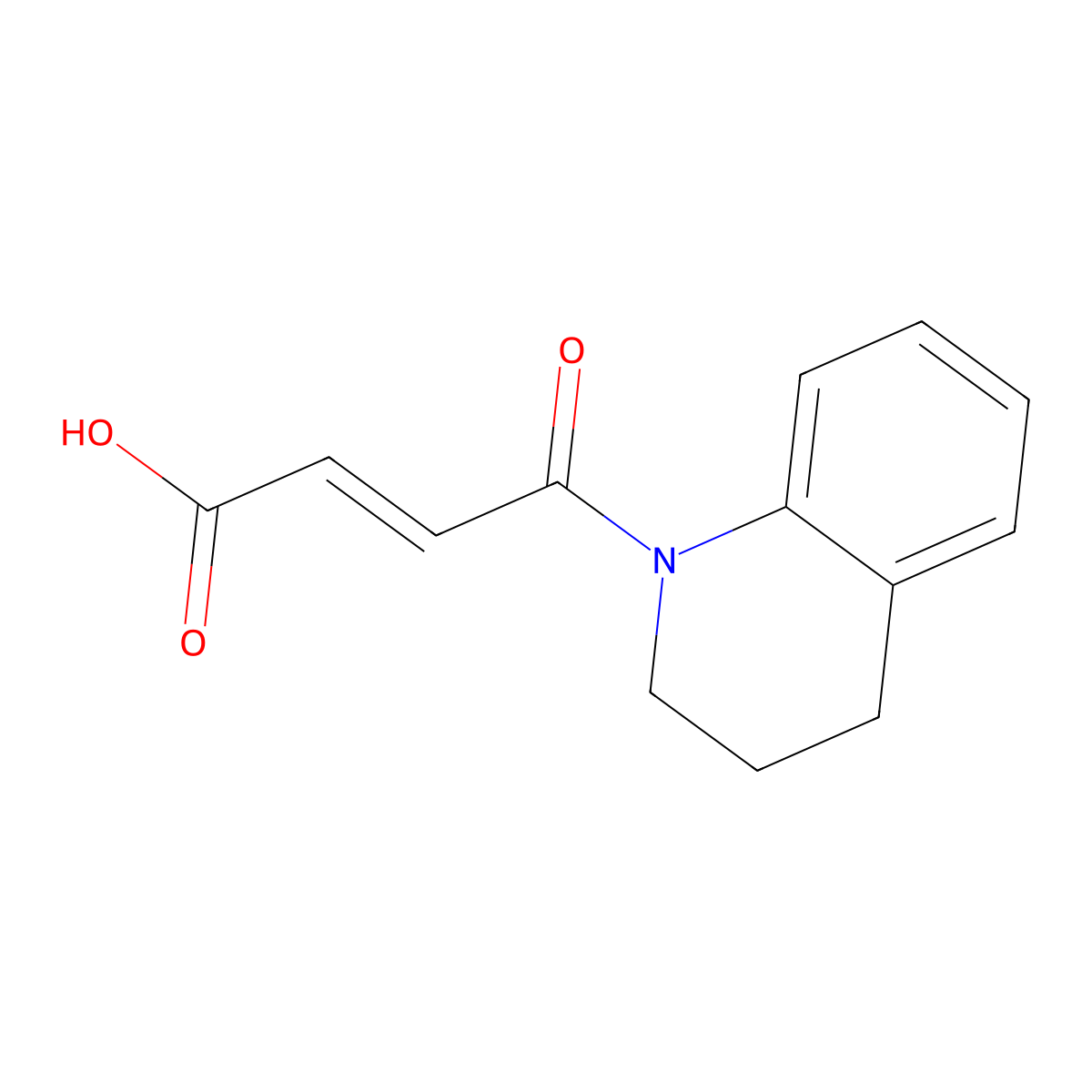 4-Oxo-4-(1,2,3,4-tetrahydroquinolin-1-yl)but-2-enoic acid molecular structure, CAS 303796-69-2