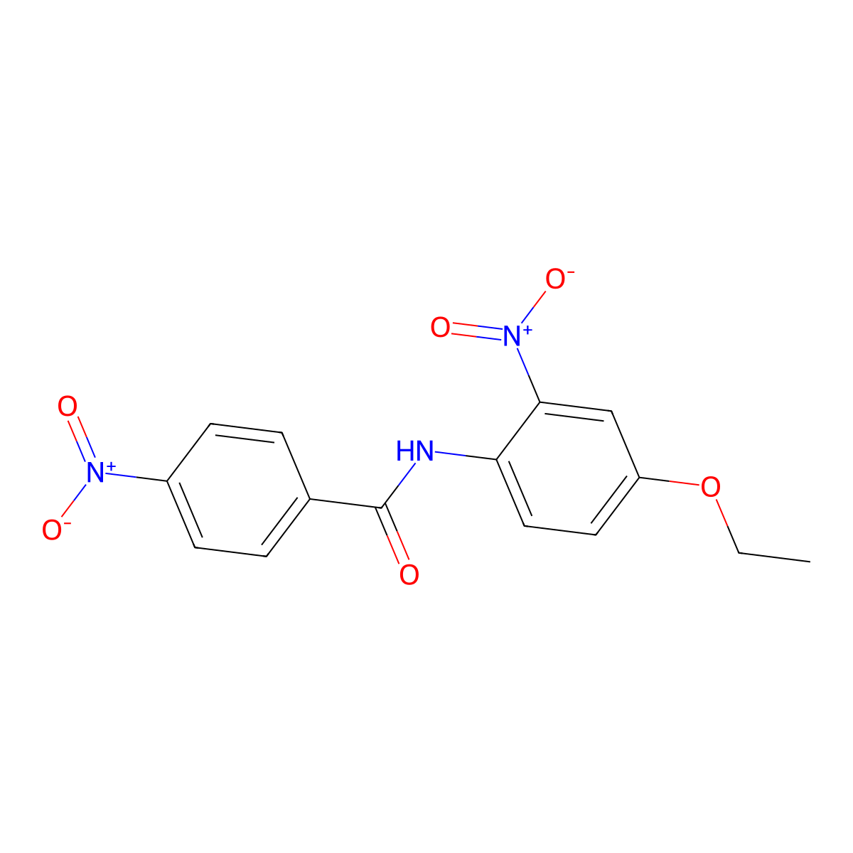 N-(4-ethoxy-2-nitrophenyl)-4-nitrobenzamide molecular structure, CAS 303796-80-7
