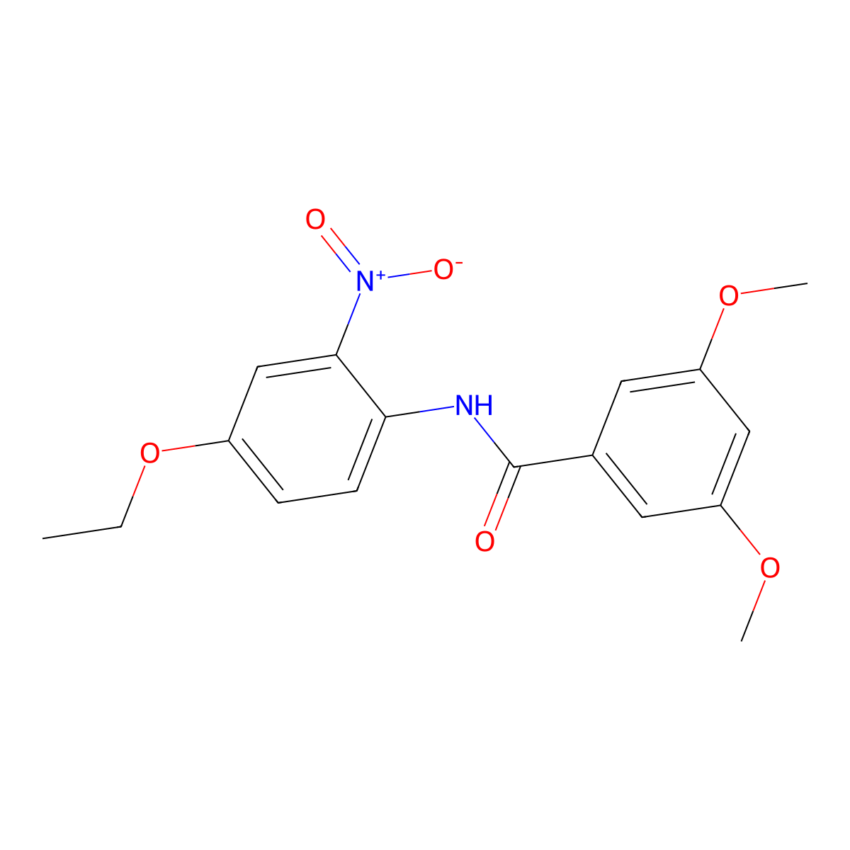 N-(4-ethoxy-2-nitrophenyl)-3,5-dimethoxybenzamide molecular structure, CAS 303796-82-9