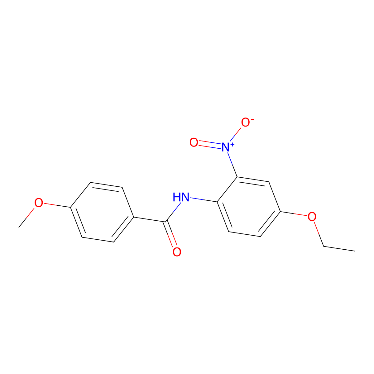 N-(4-ethoxy-2-nitrophenyl)-4-methoxybenzamide molecular structure, CAS 303796-84-1