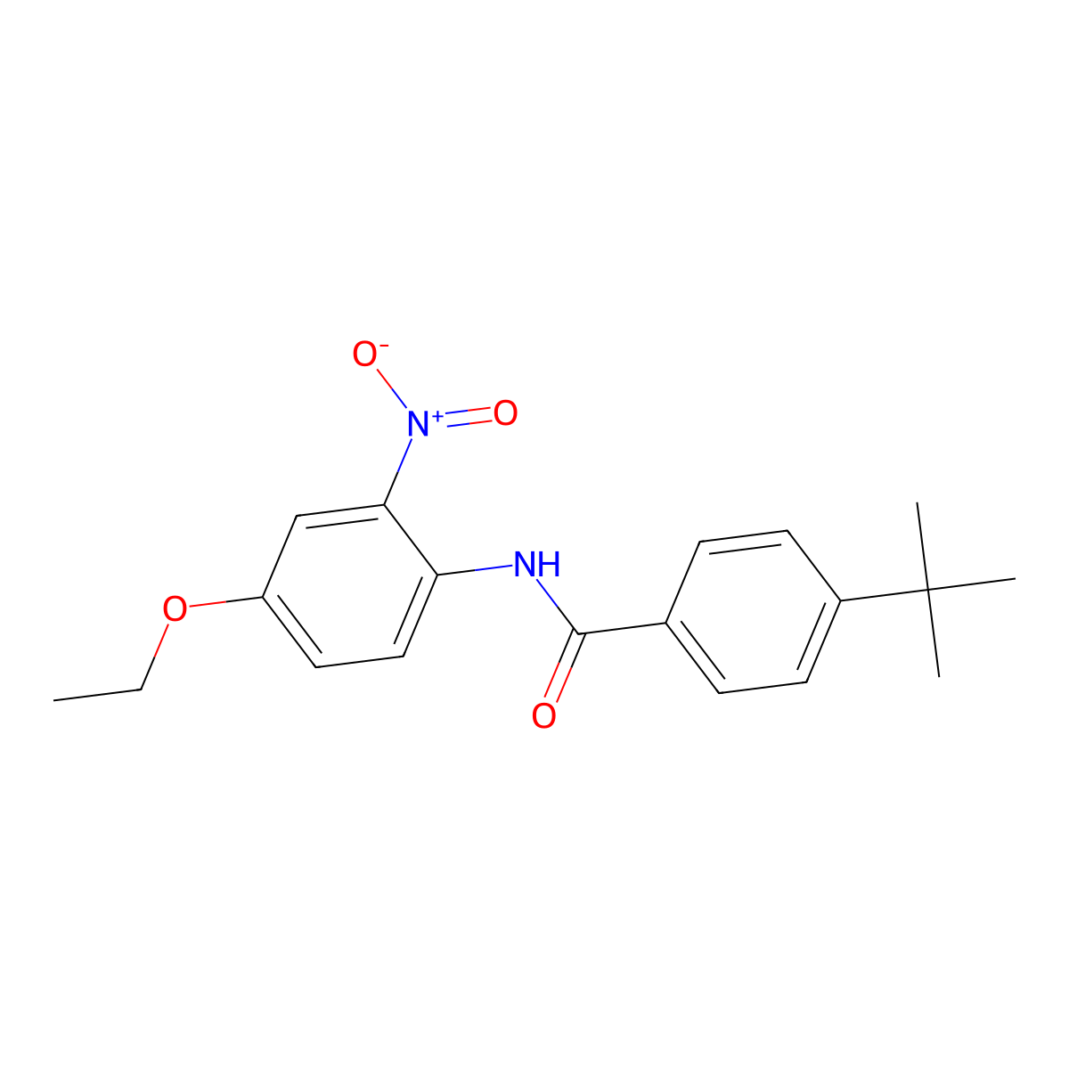 4-tert-butyl-N-(4-ethoxy-2-nitrophenyl)benzamide molecular structure, CAS 303797-01-5