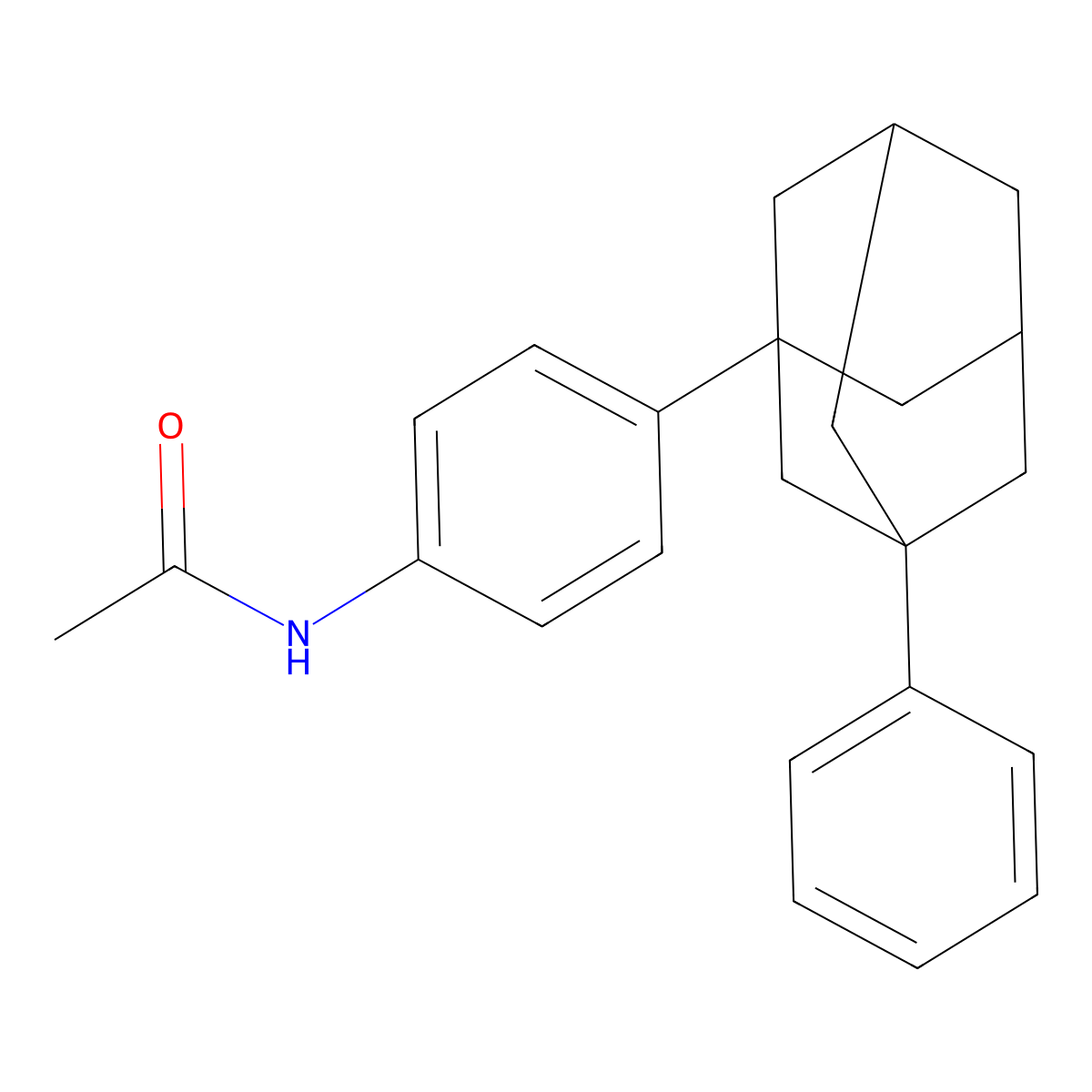 N-[4-(3-phenyl-1-adamantyl)phenyl]acetamide molecular structure, CAS 303797-28-6