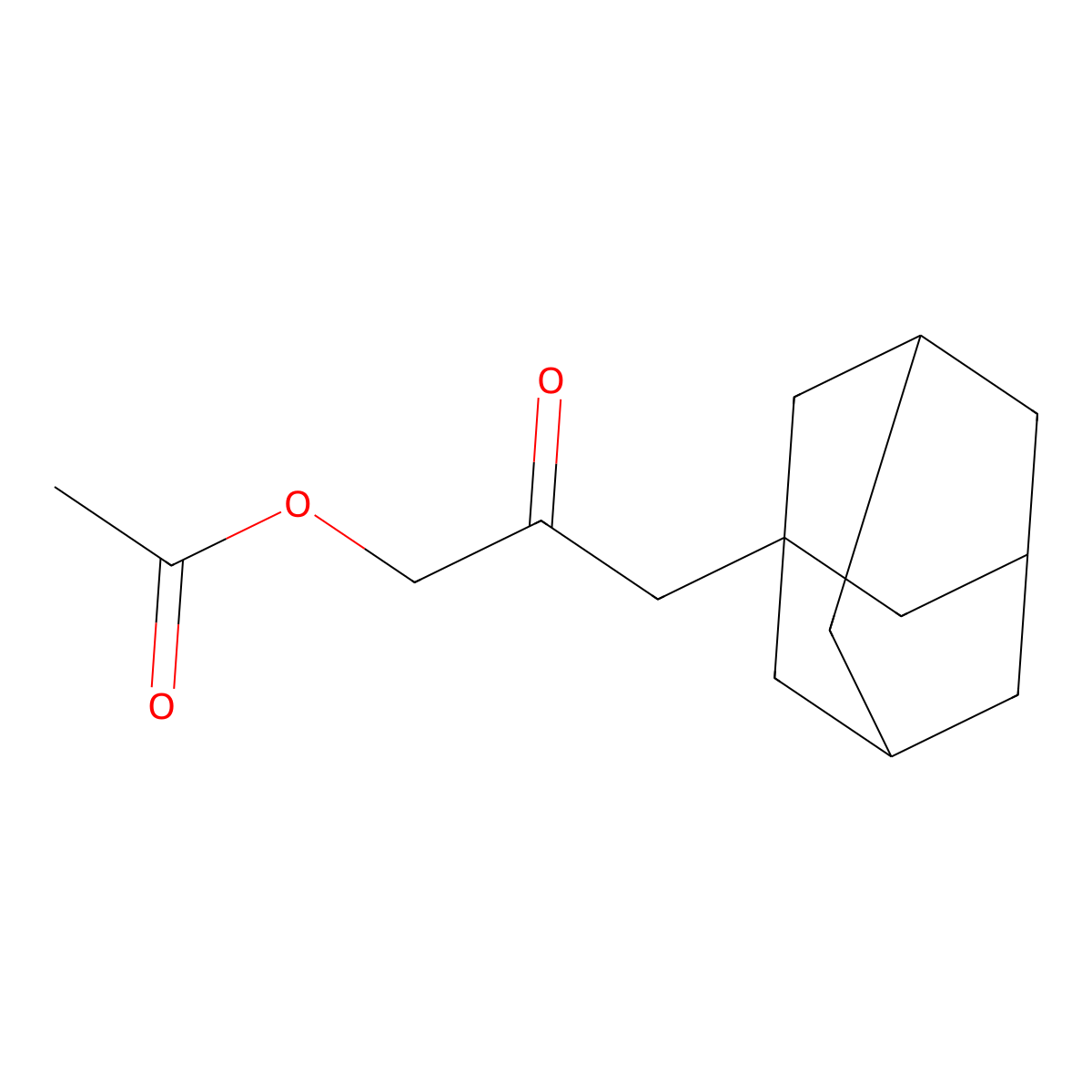 3-Adamantanyl-2-oxopropyl acetate molecular structure, CAS 303797-29-7