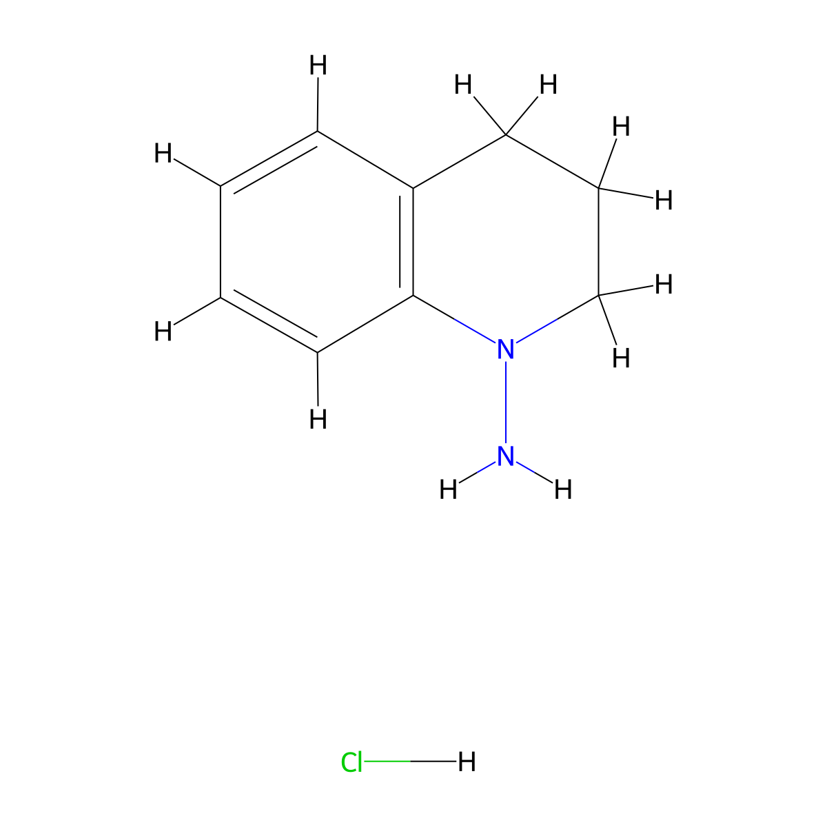 3,4-Dihydro-2H-quinolin-1-ylamine hydrochloride molecular structure, CAS 303801-64-1